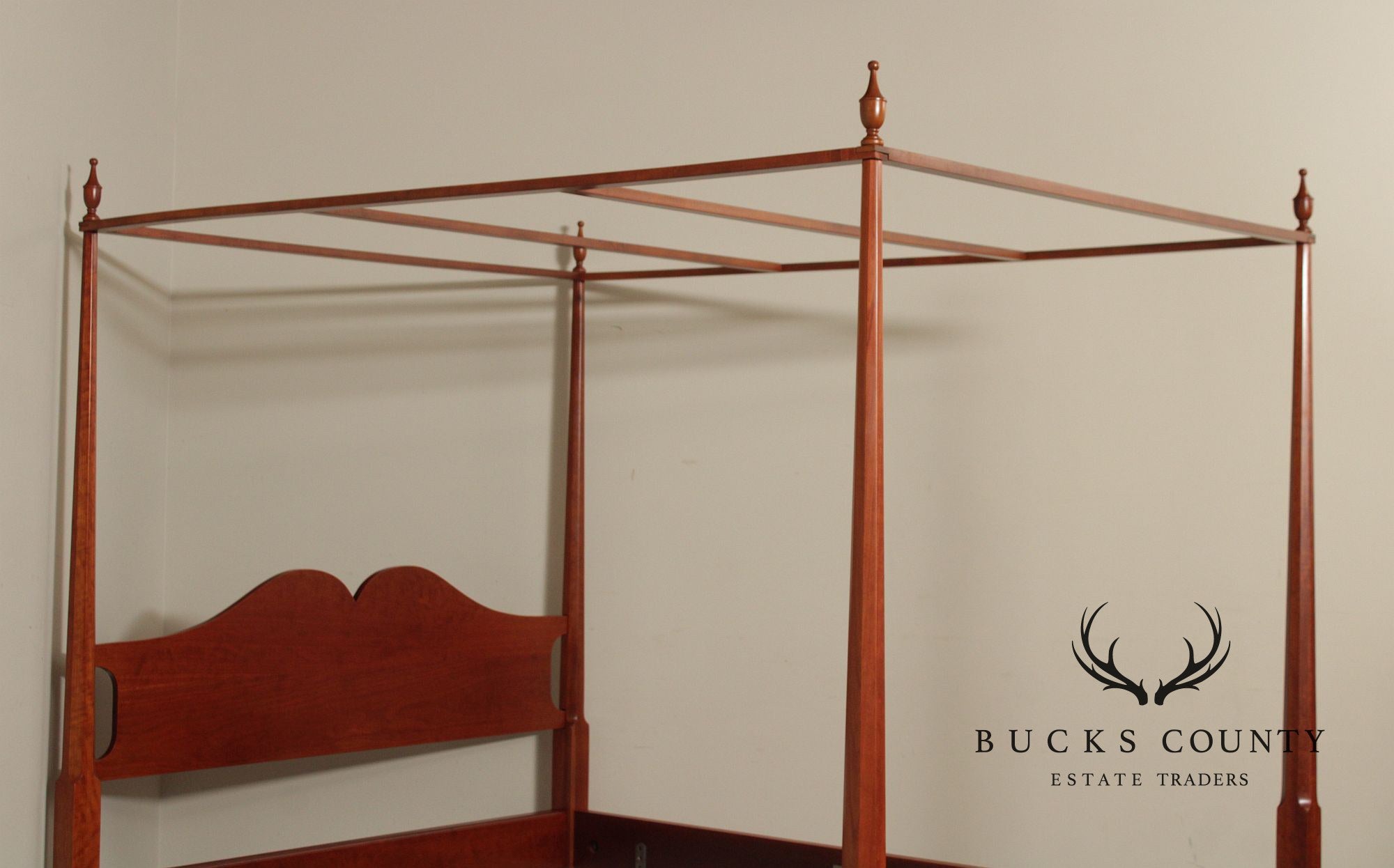 Norman’s Reproductions Solid Cherry Queen Size Four Poster Canopy Bed