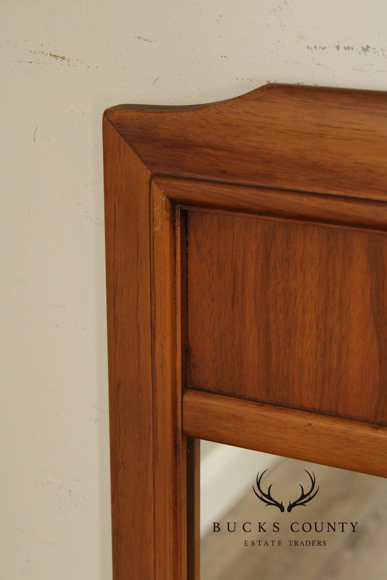 Mid-Century Modern Pair of Walnut Pier Mirrors