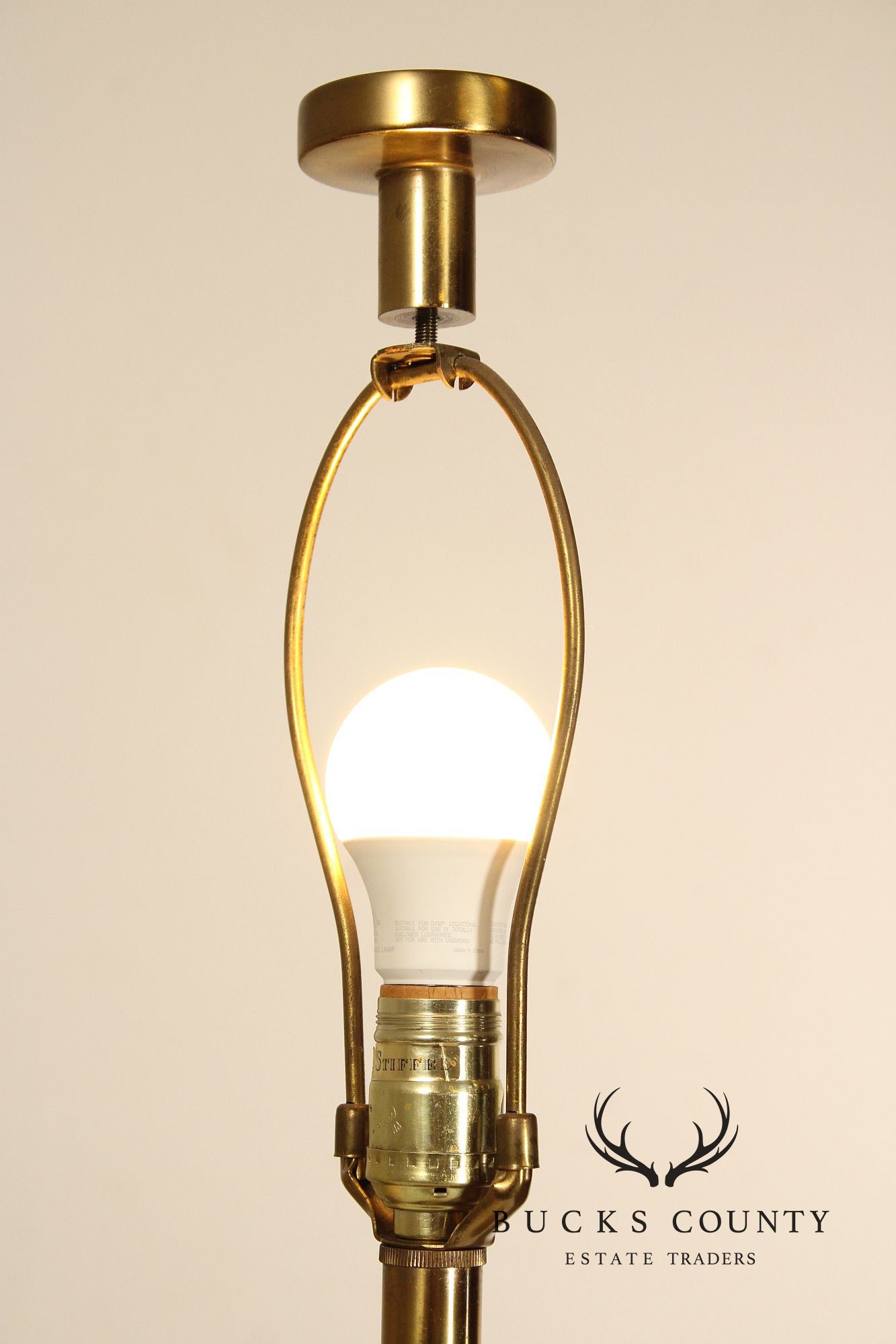 Vintage Stiffel Pair of Brass Baluster Table Lamps