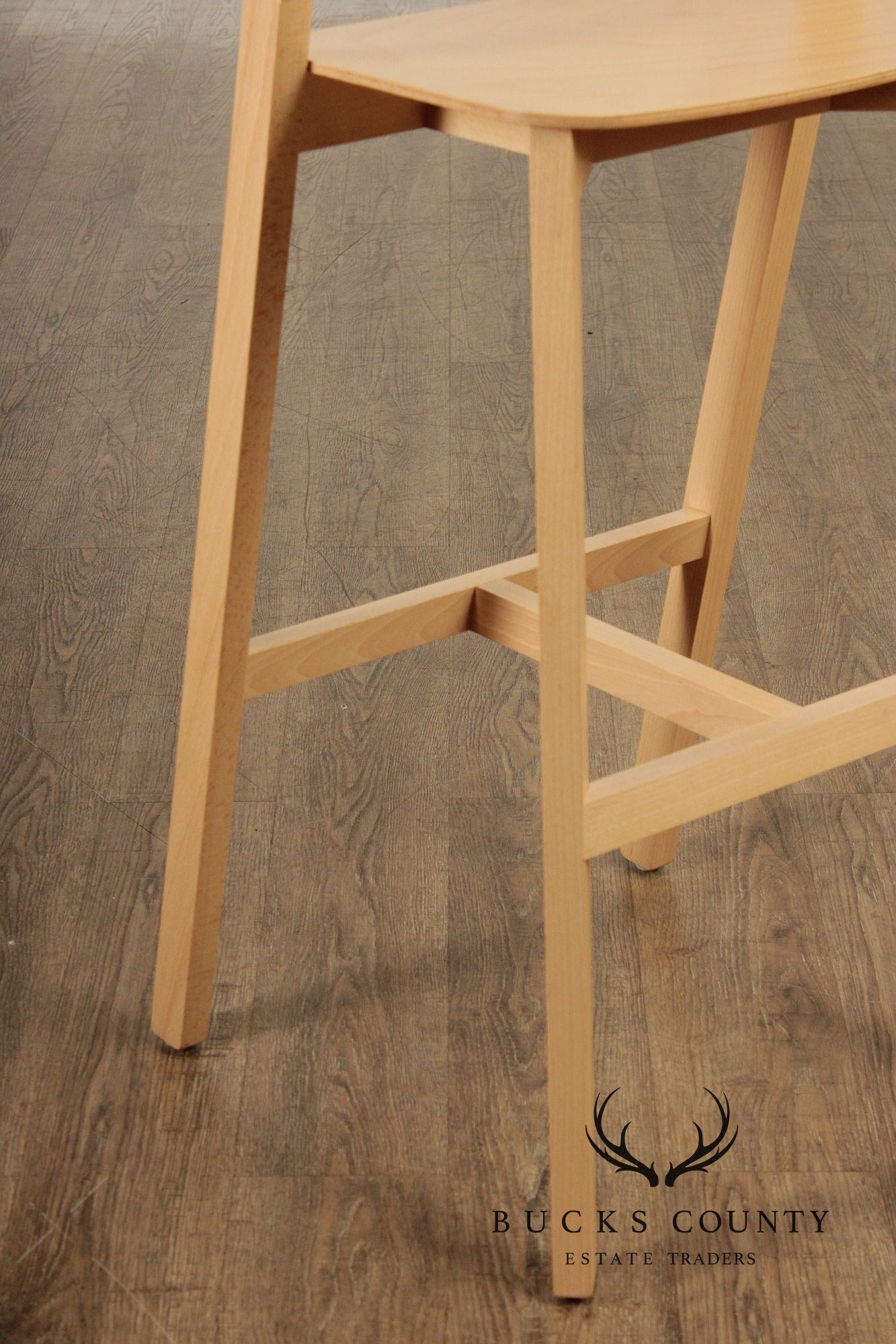 QUALITY BENTWOOD SET OF SIX MERANO BARSTOOLS BY TON