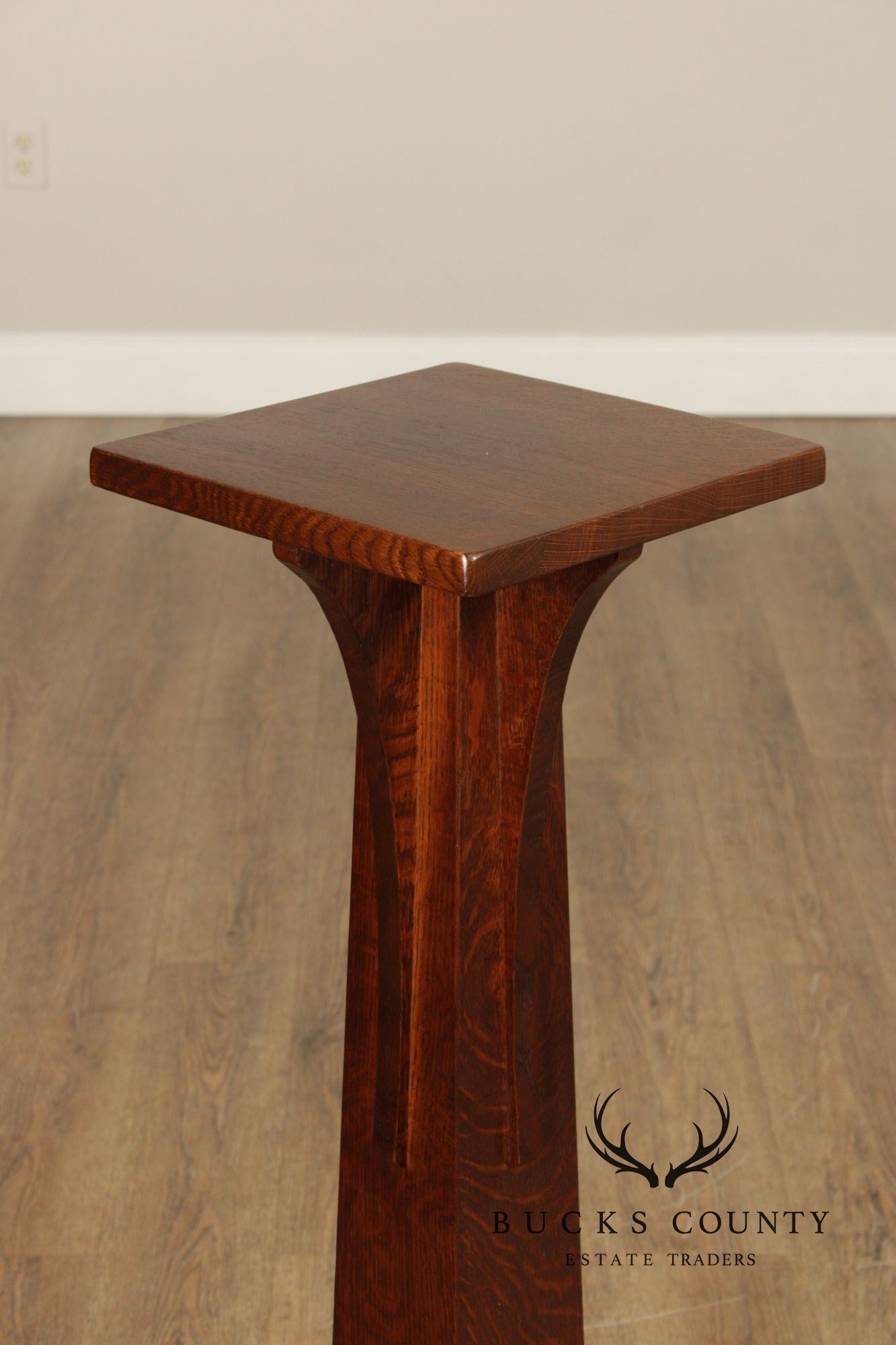 Stickley Mission Collection Oak Pedestal