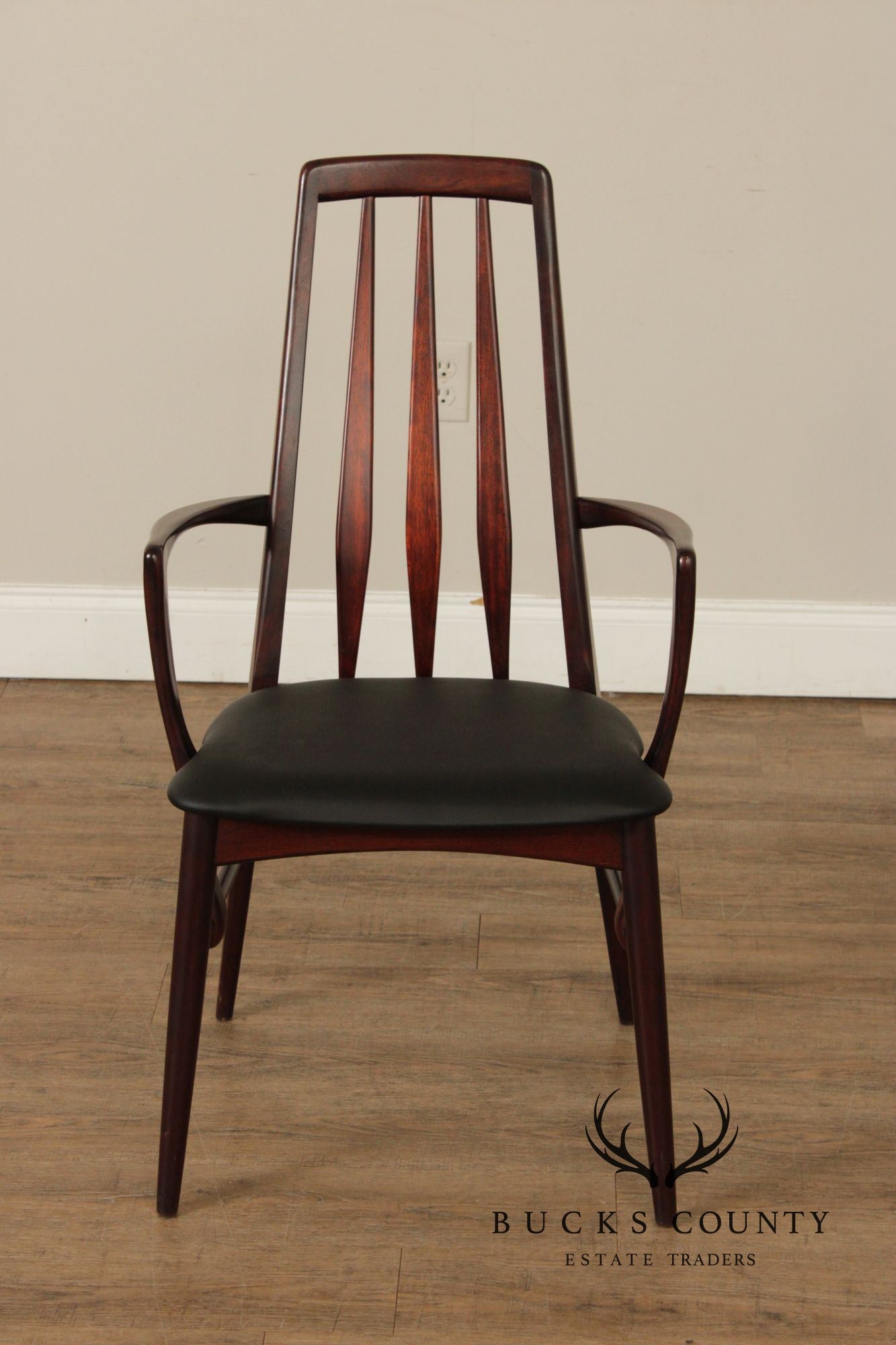 Niels Koefoed Danish Modern Set of Six Rosewood Eva Dining Chairs