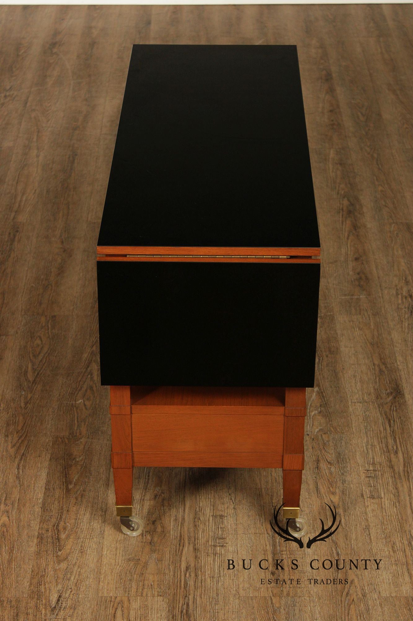 Baker Furniture Milling Road Directoire Style Walnut Rolling Server