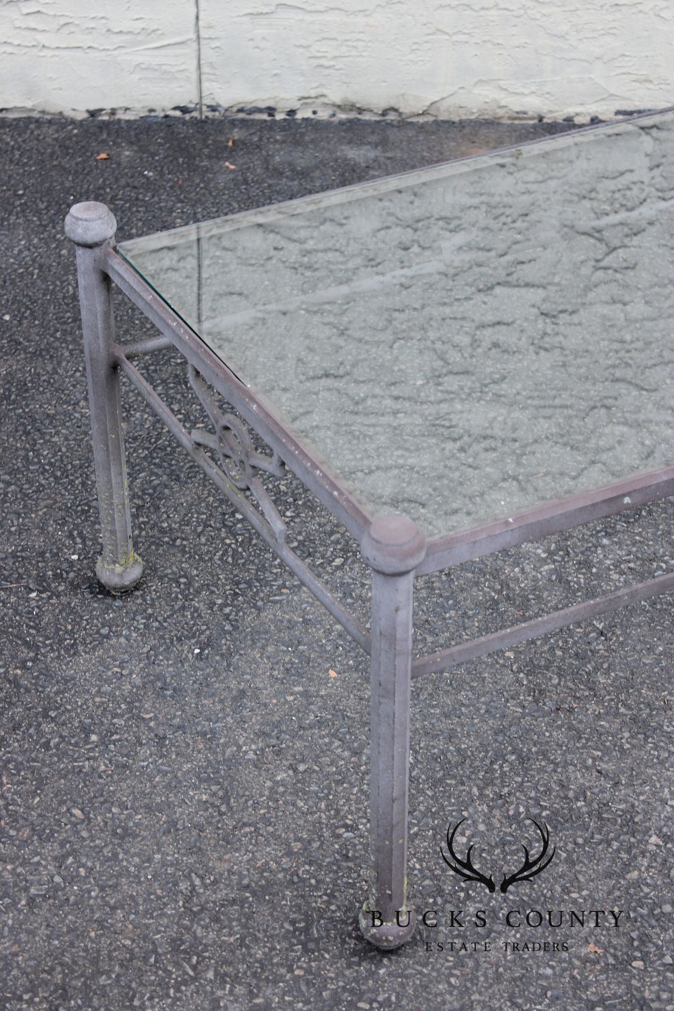 Woodard Delphi Cast Aluminum Glass Top Coffee Table