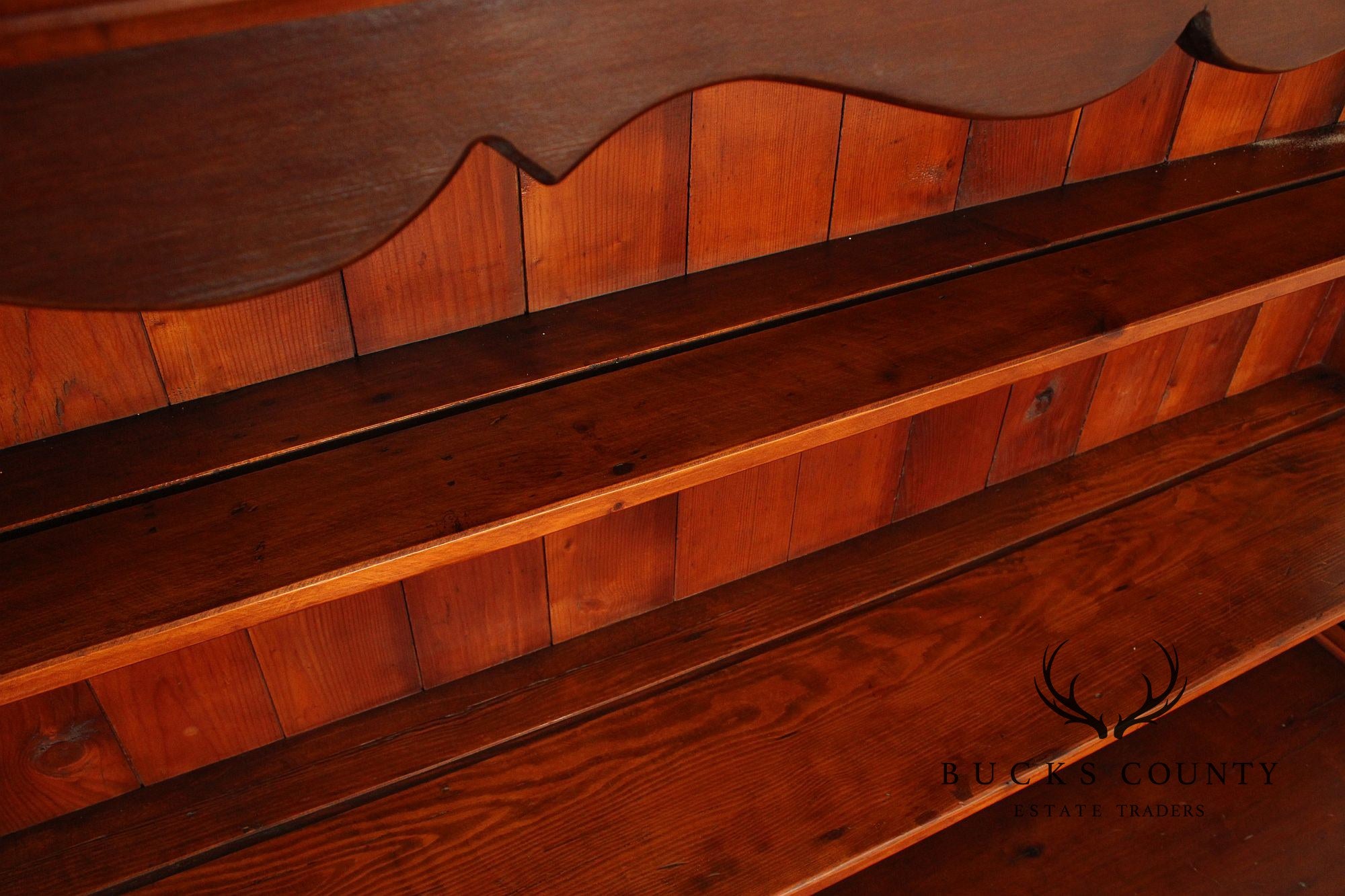 Antique Country Pine Server and Hutch