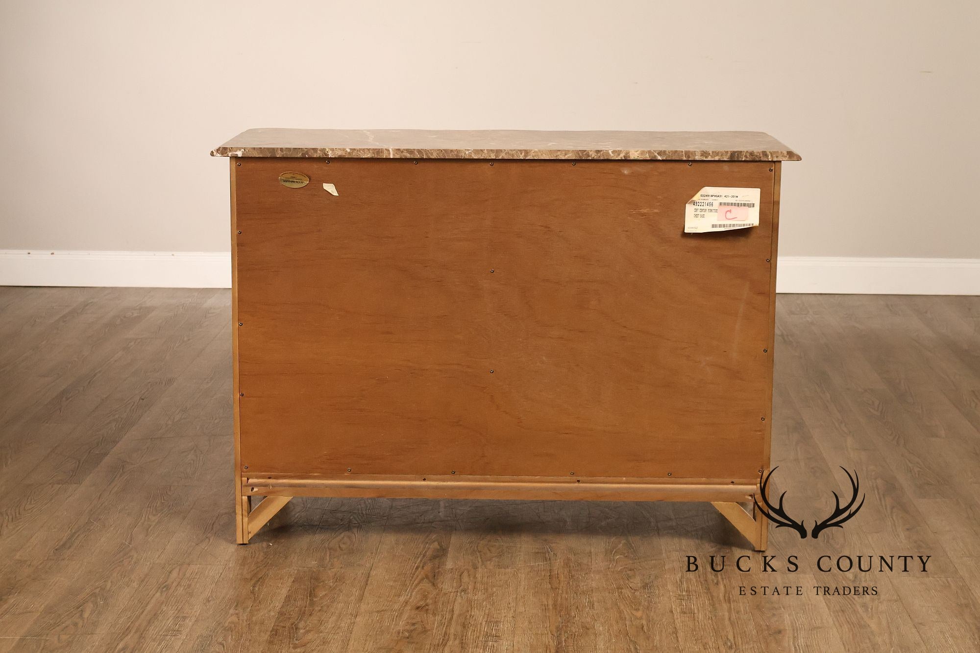 Century Furniture French Provincial Style Marble Top Chest