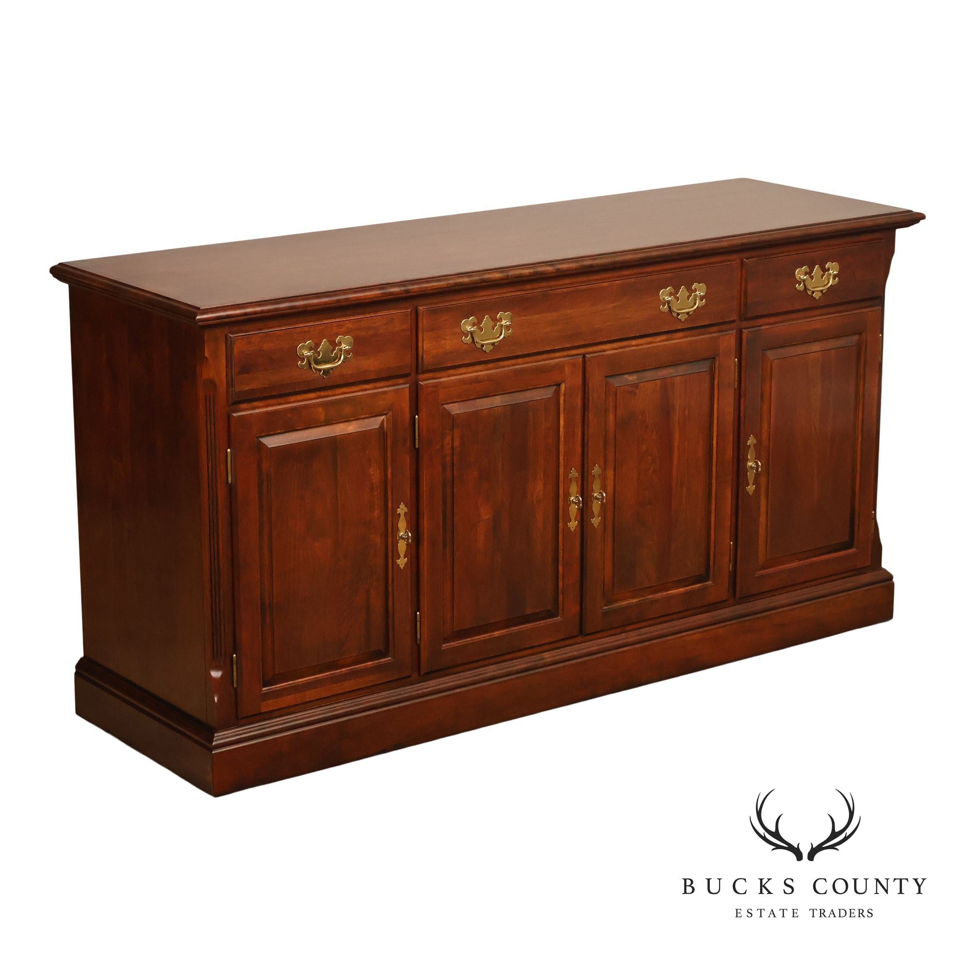 Crescent Traditional Solid Cherry Buffet Sideboard