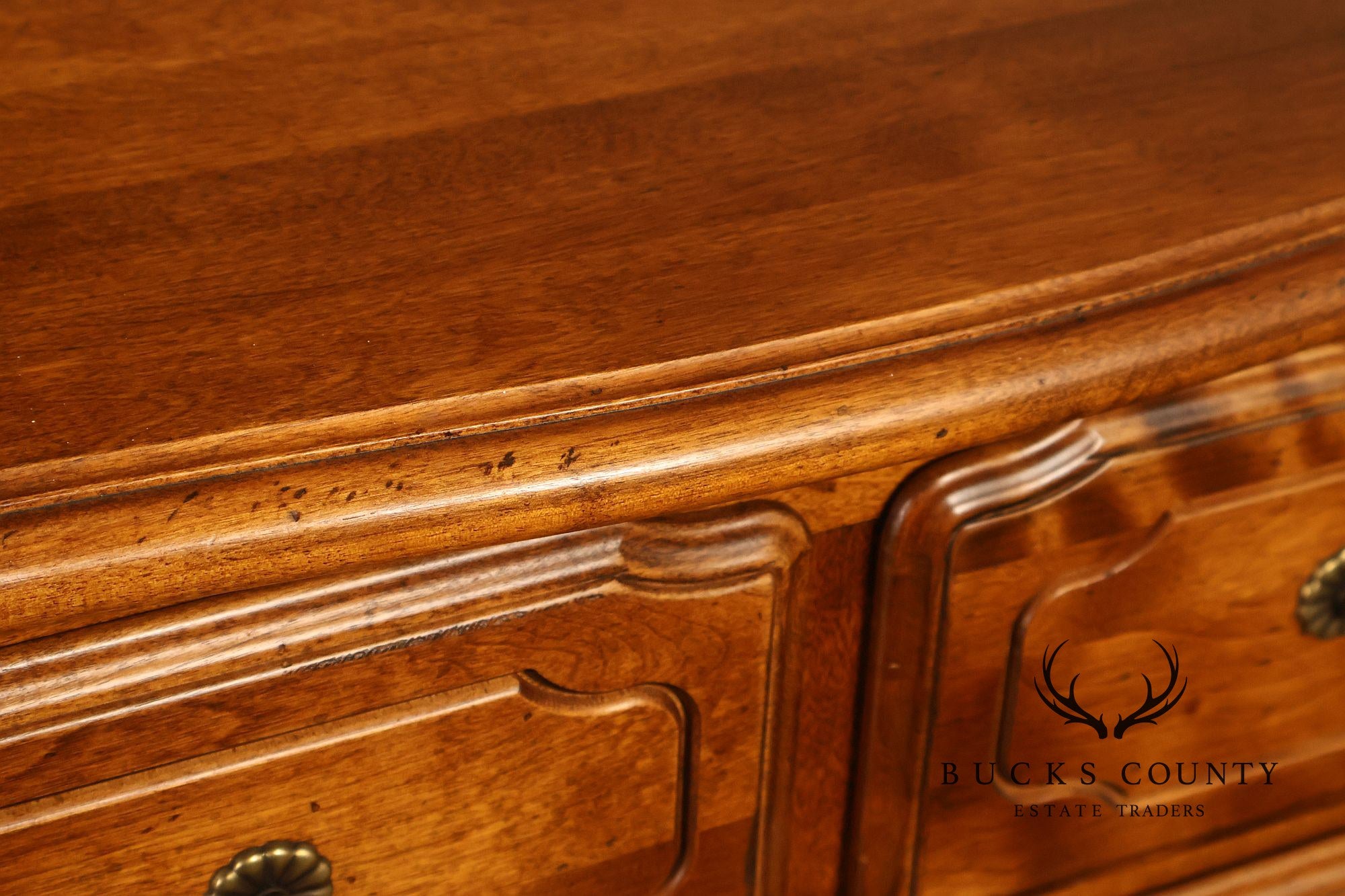 Ethan Allen Country French Maple And Birchwood Six Drawer High Chest