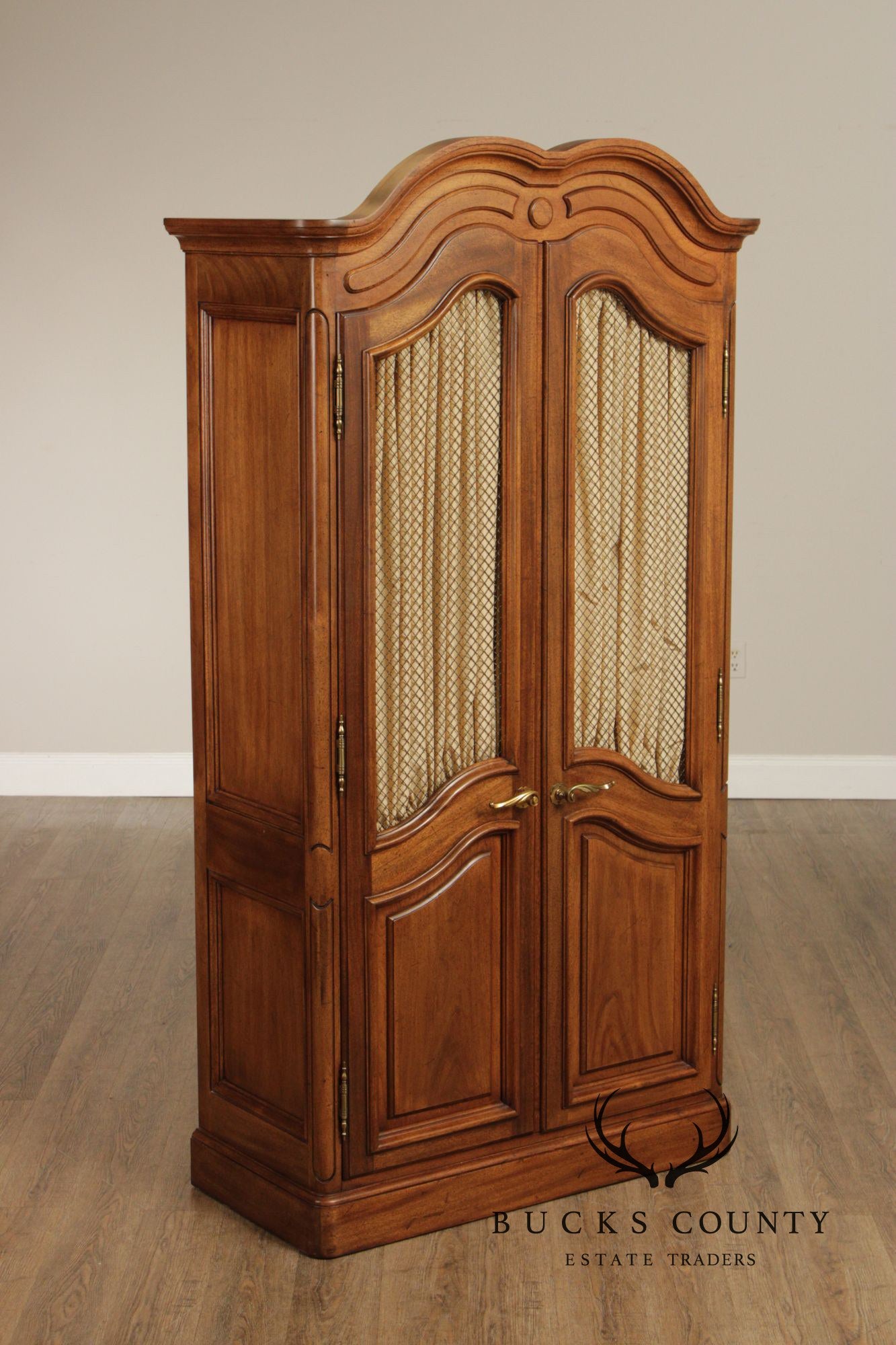 John Stuart French Louis XVI Style Pair of Vintage Armoires