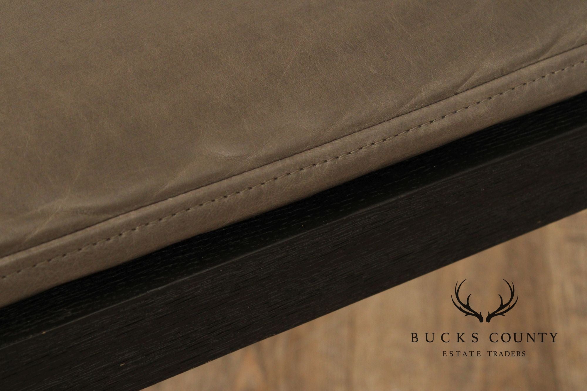 Restoration Hardware Saddle Leather Set Of Four Dining Chairs