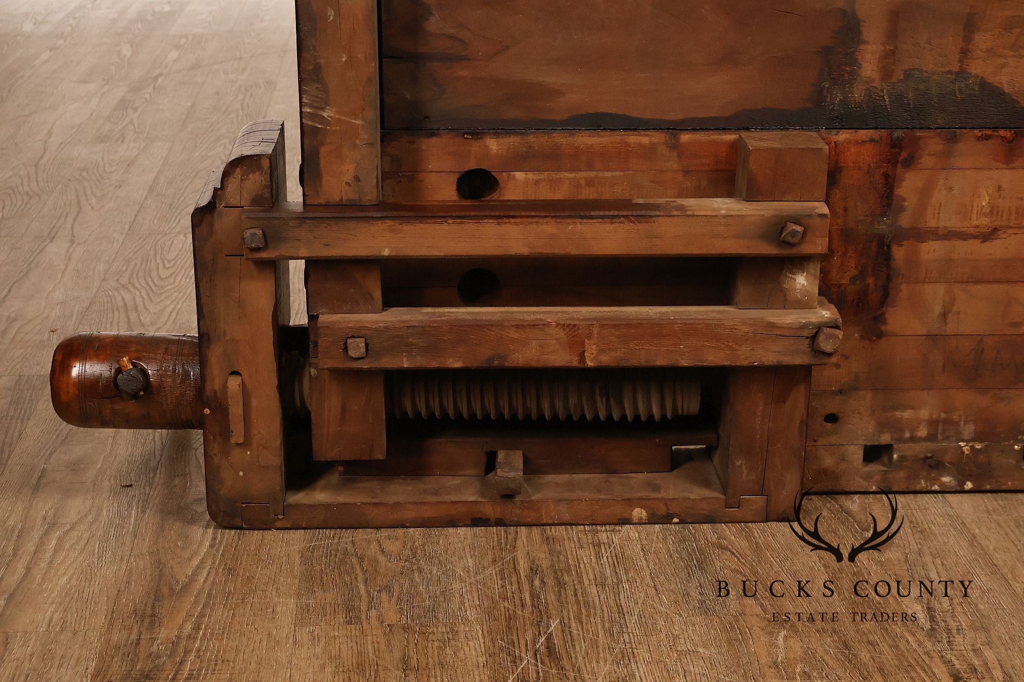 Antique Solid Wood Carpenter’s Workbench