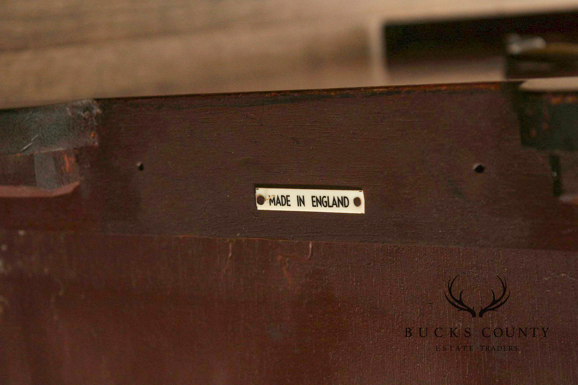 English George III Style Mahogany Three-Drawer Chest Side Table