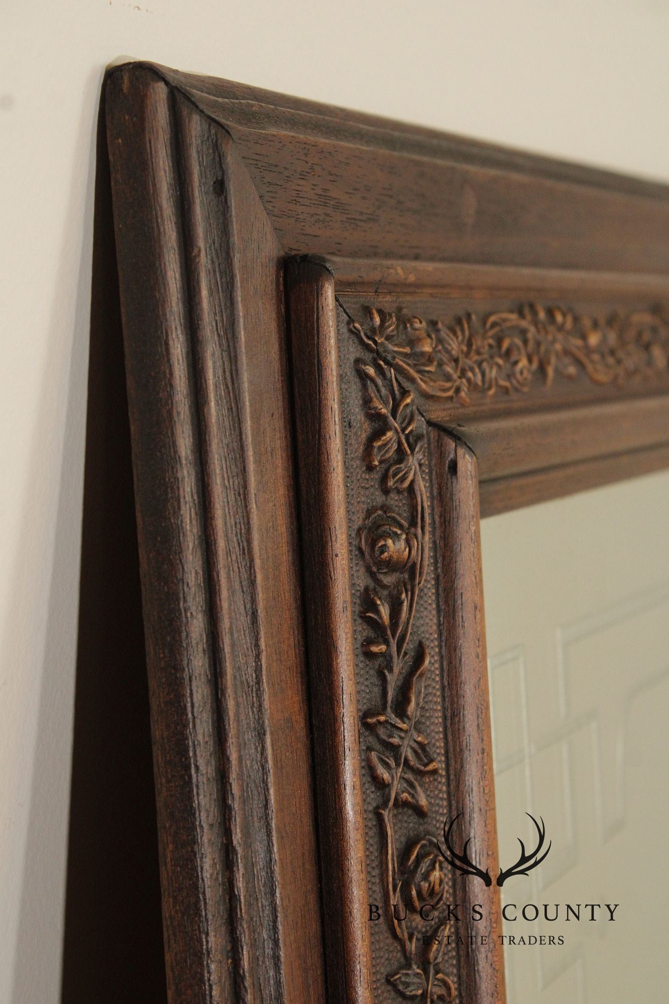 George Morton Whisky Etched and Reverse Painted Pub Mirror