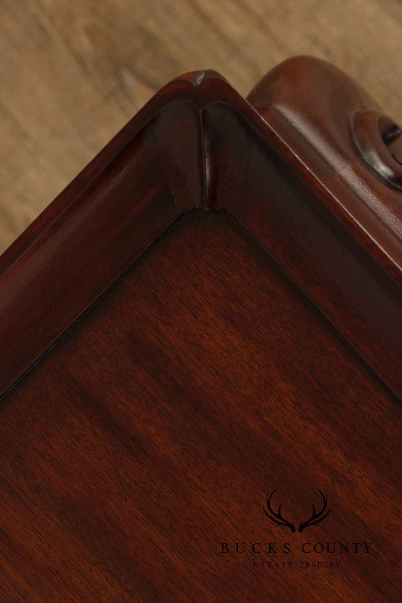 Henkel Harris Queen Anne Style Mahogany Tea Table