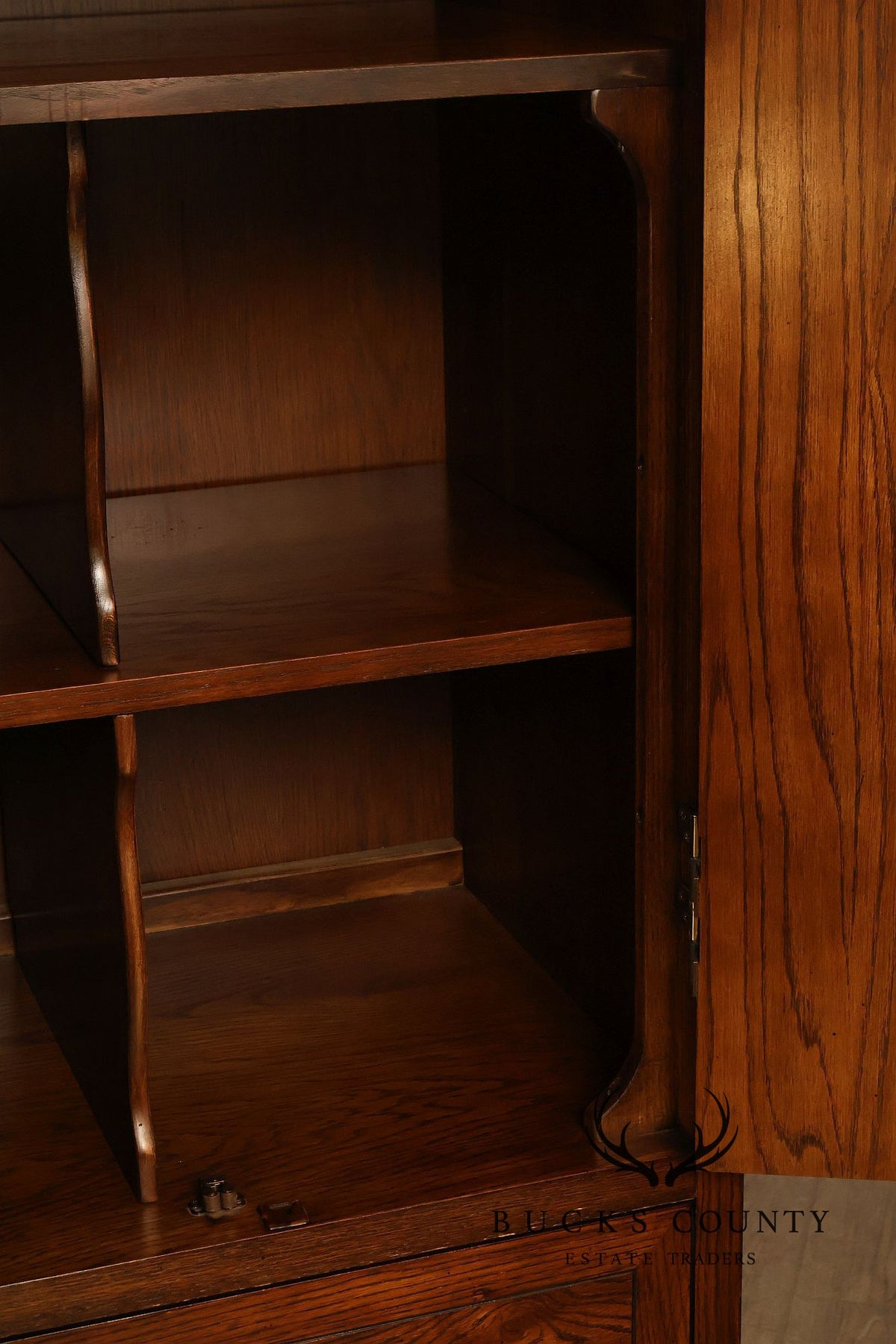 Henredon Scene One Campaign Style Bedroom Armoire Cabinet