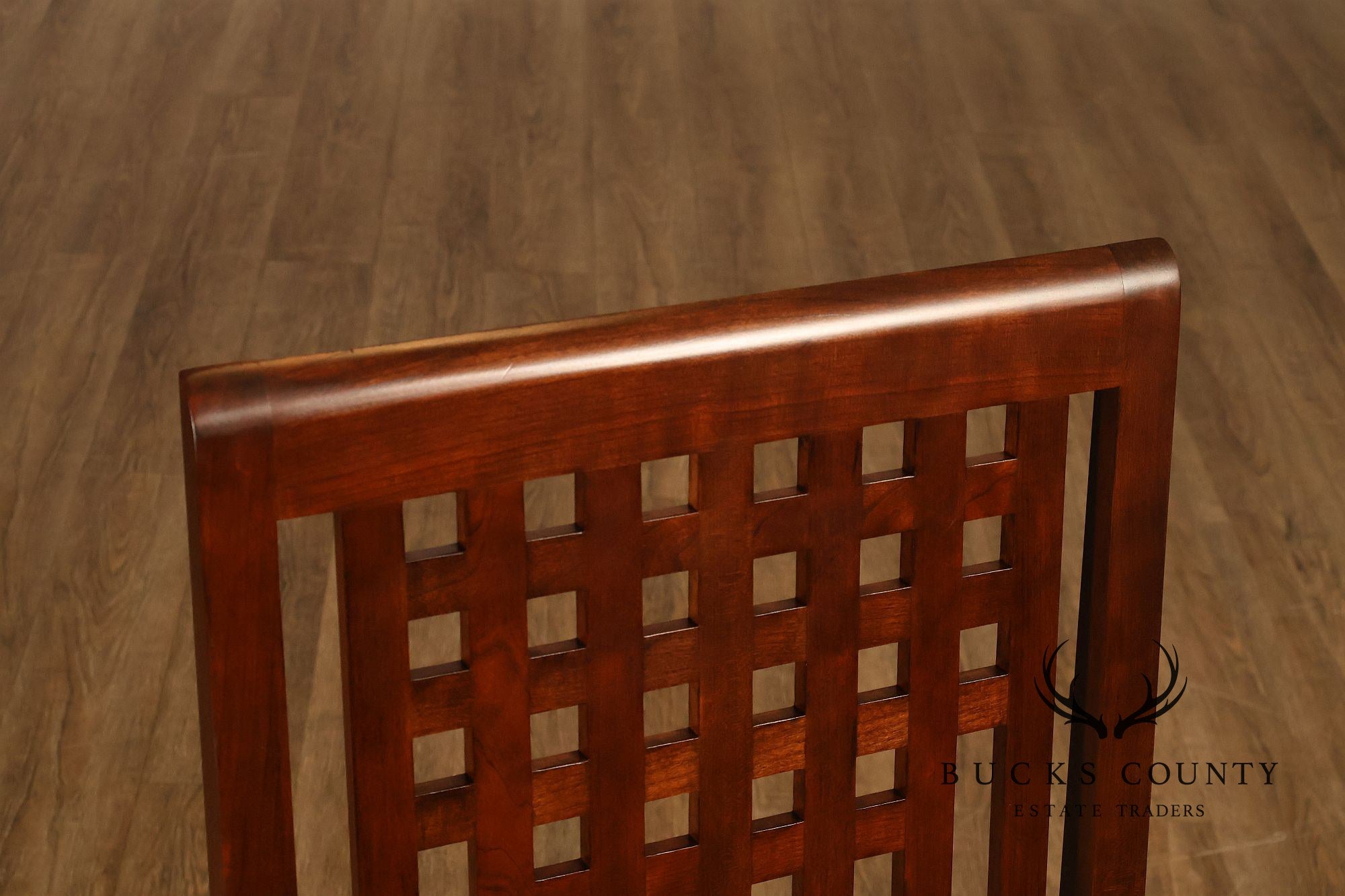 Stickley 21st Century Collection Set Of Six Lattice Back Dining Chairs