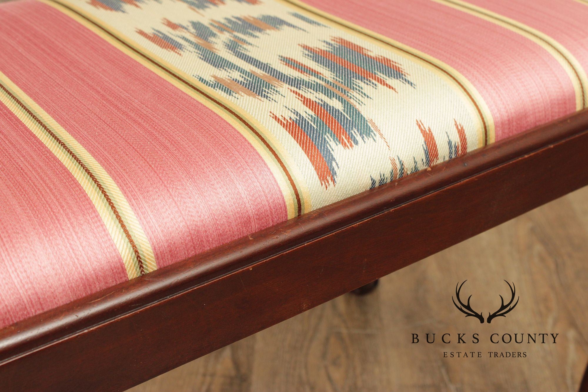Georgian Style Carved Mahogany Stool