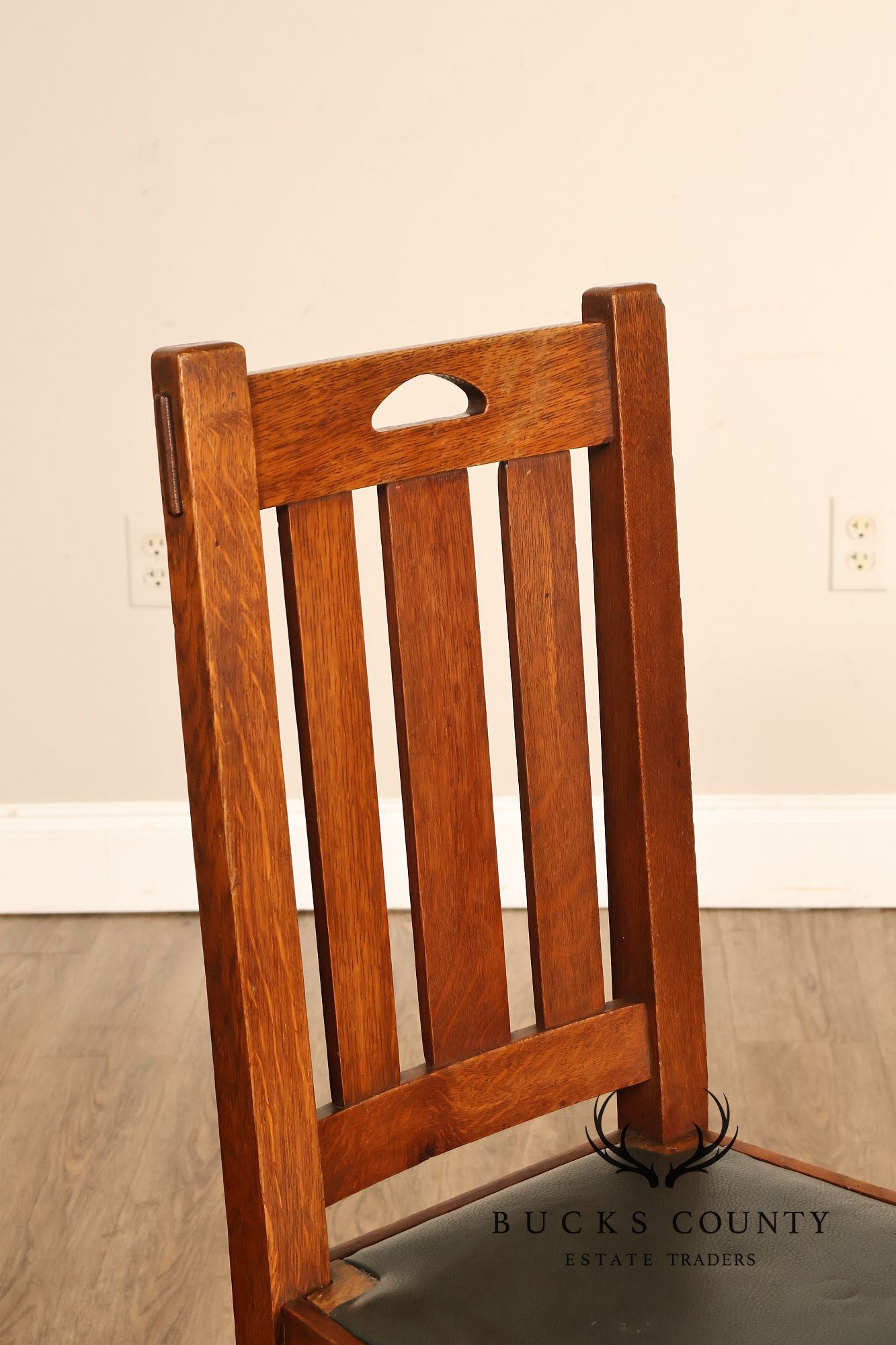 Antique Stickley Brothers Model 825 1/2 Oak Dining Chair