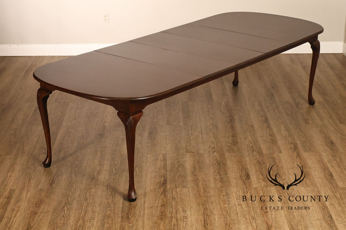 Harden Queen Anne Style Cherry Extension Dining Table