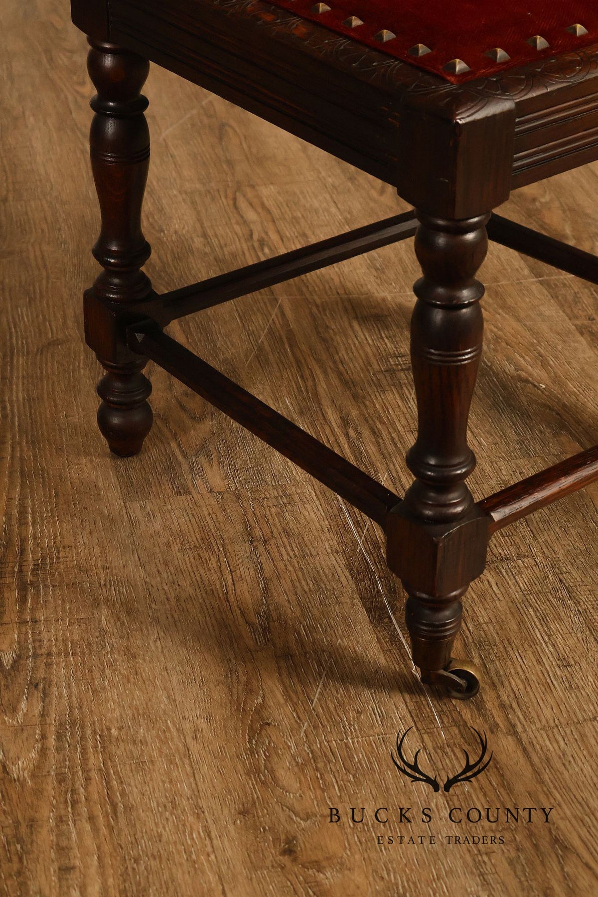 Antique Henry II Style Set of Eight Carved Oak Dining Chairs