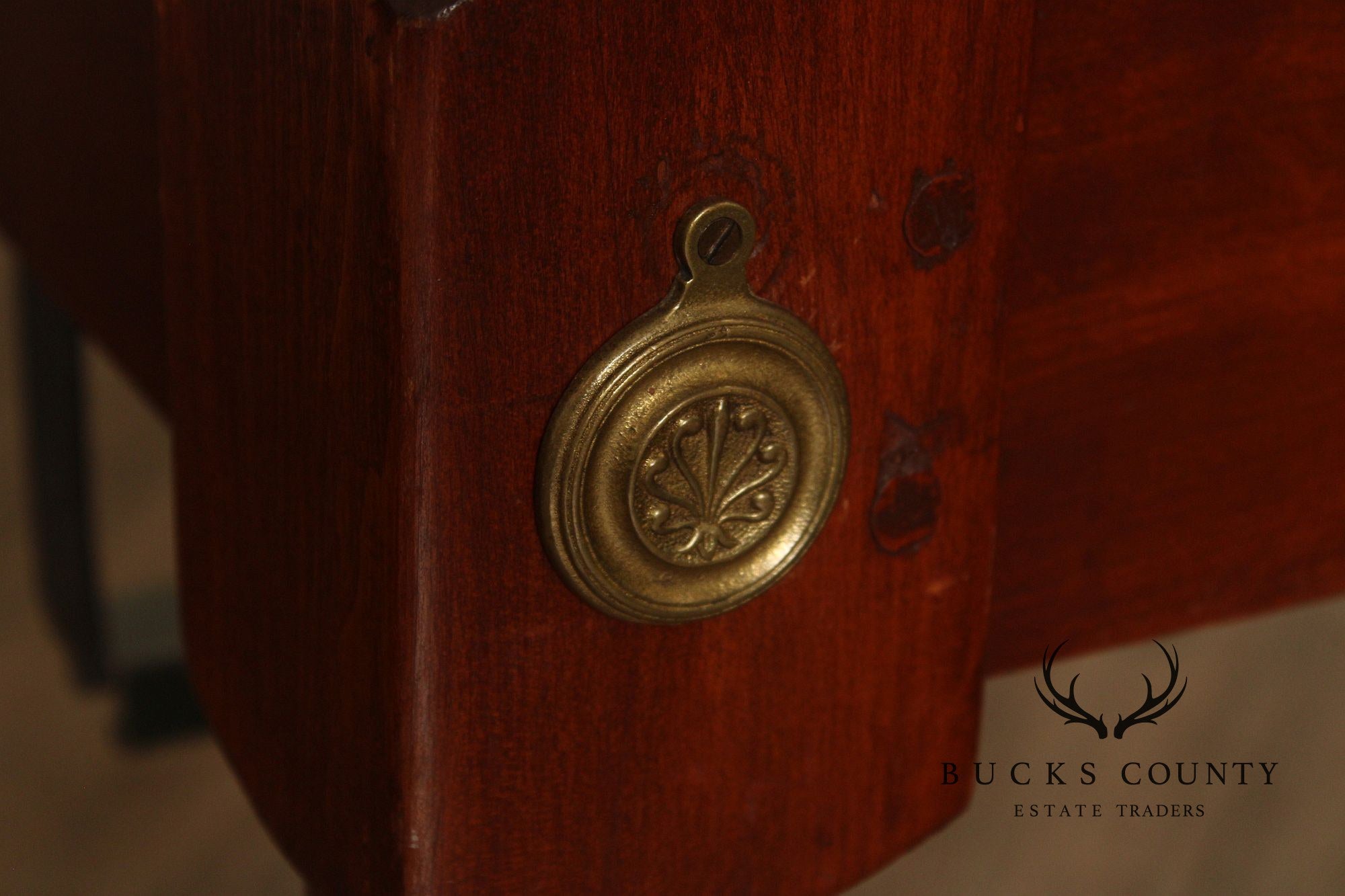 Antique Sheraton Style Pair Of Twin Poster Beds