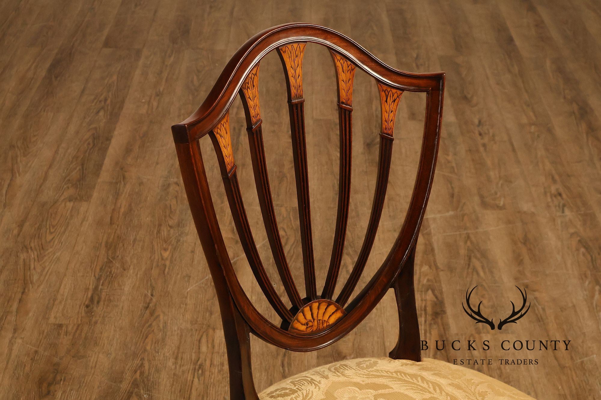 Antique Hepplewhite Style Set Of 8 Mahogany Dining Chairs