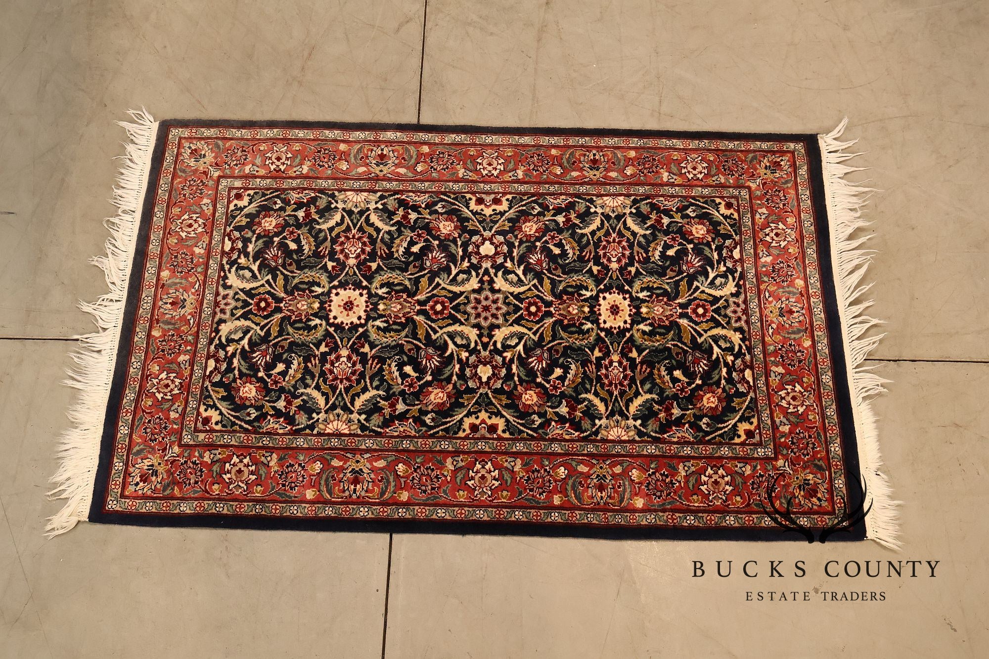 Persian Kashan Style Hand Tied Rug — 31" x 55"