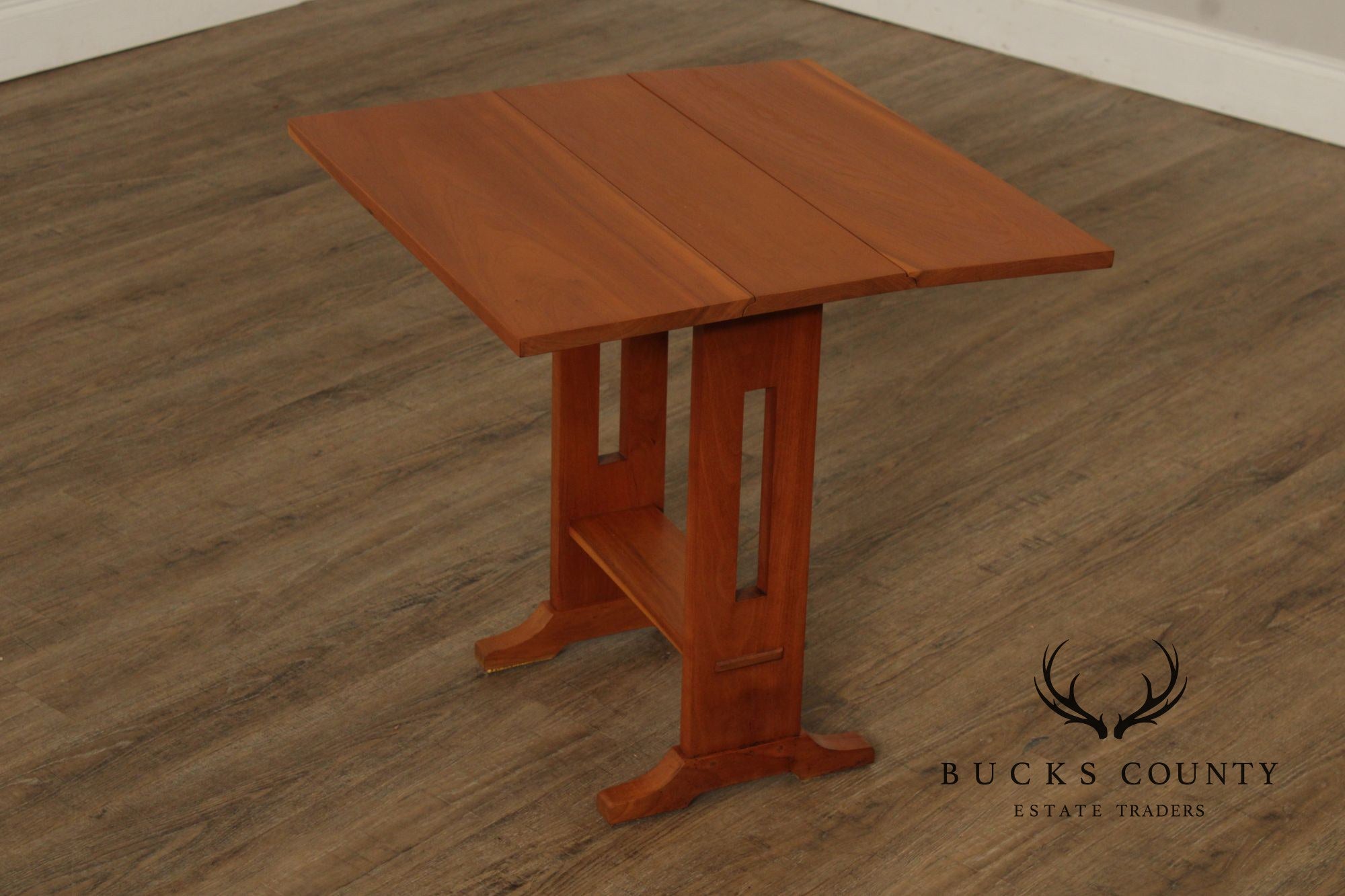 Stickley Mission Collection Cherry Drop Leaf Side Table