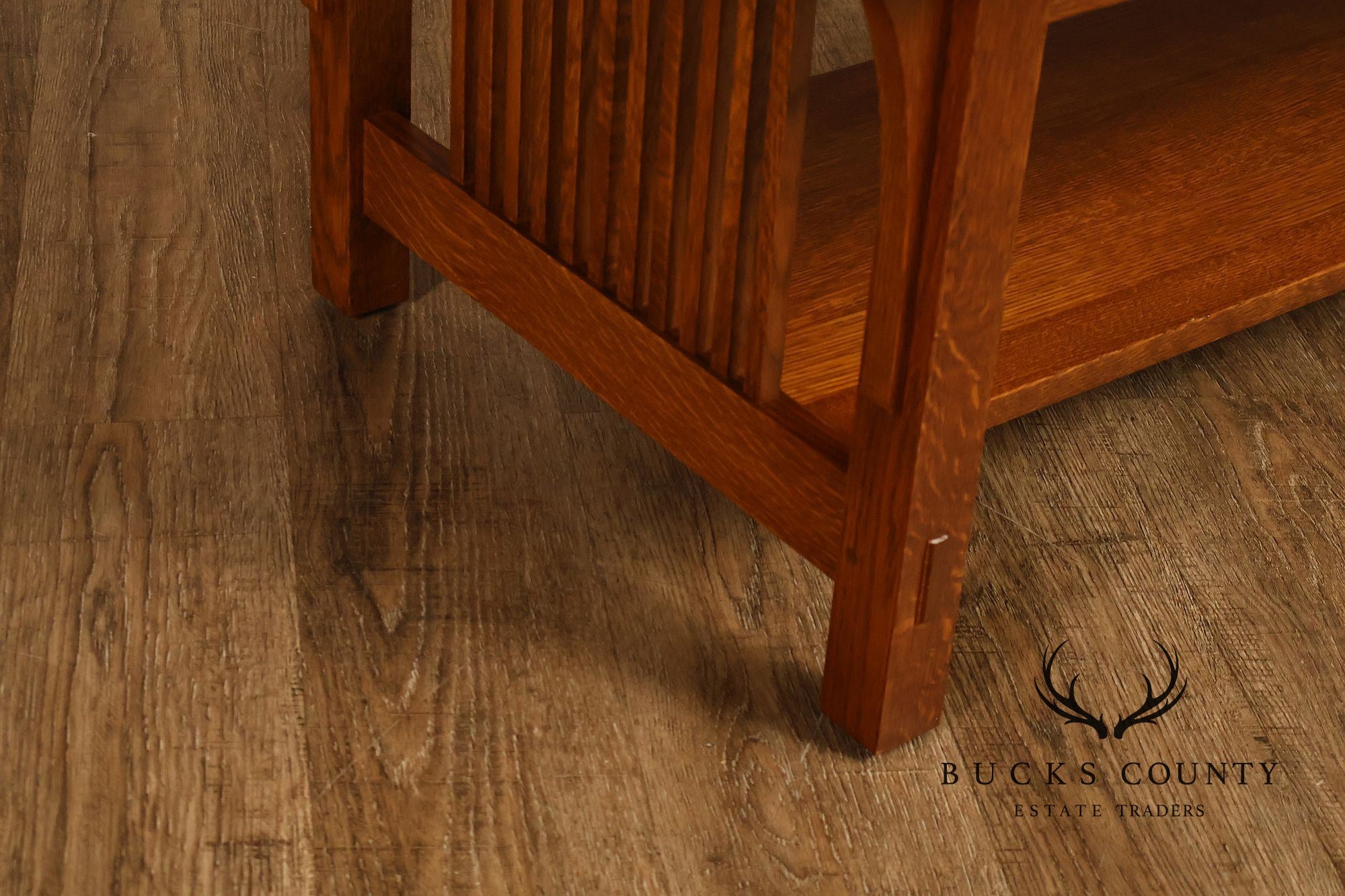 Stickley Mission Collection Oak Spindle Coffee Table