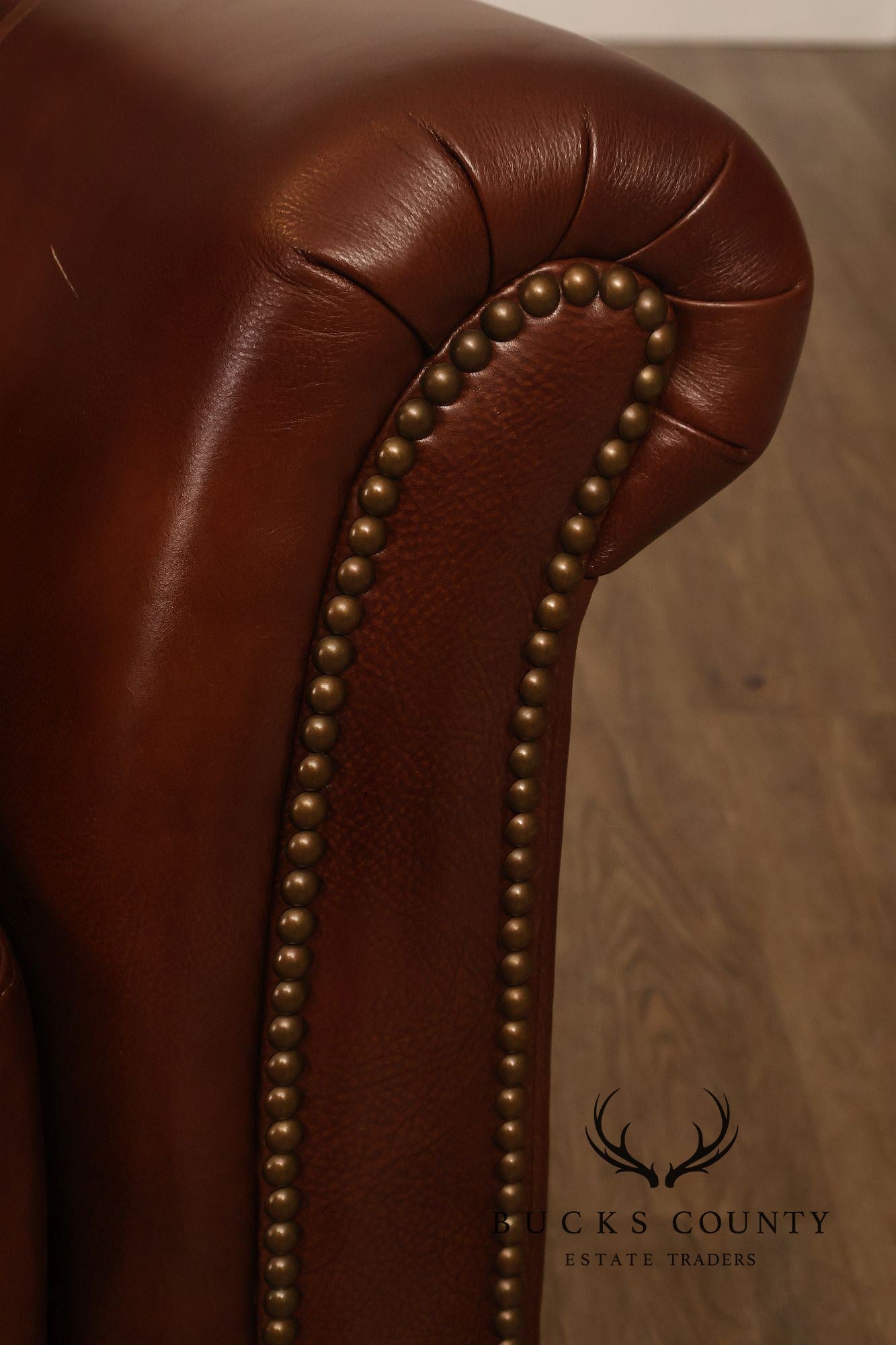 Bradington Young Richardson Stationary Leather Sofa