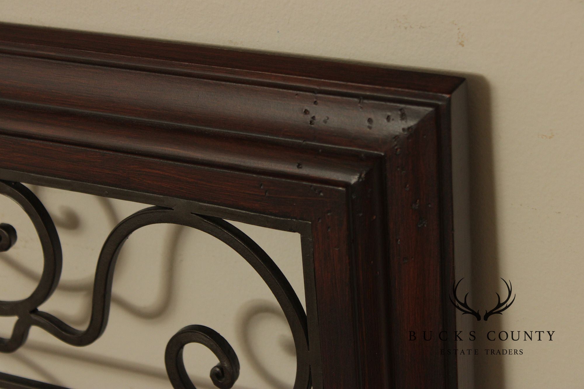 Spanish Baroque Style Partial Gilt Wrought Iron Wall Decor