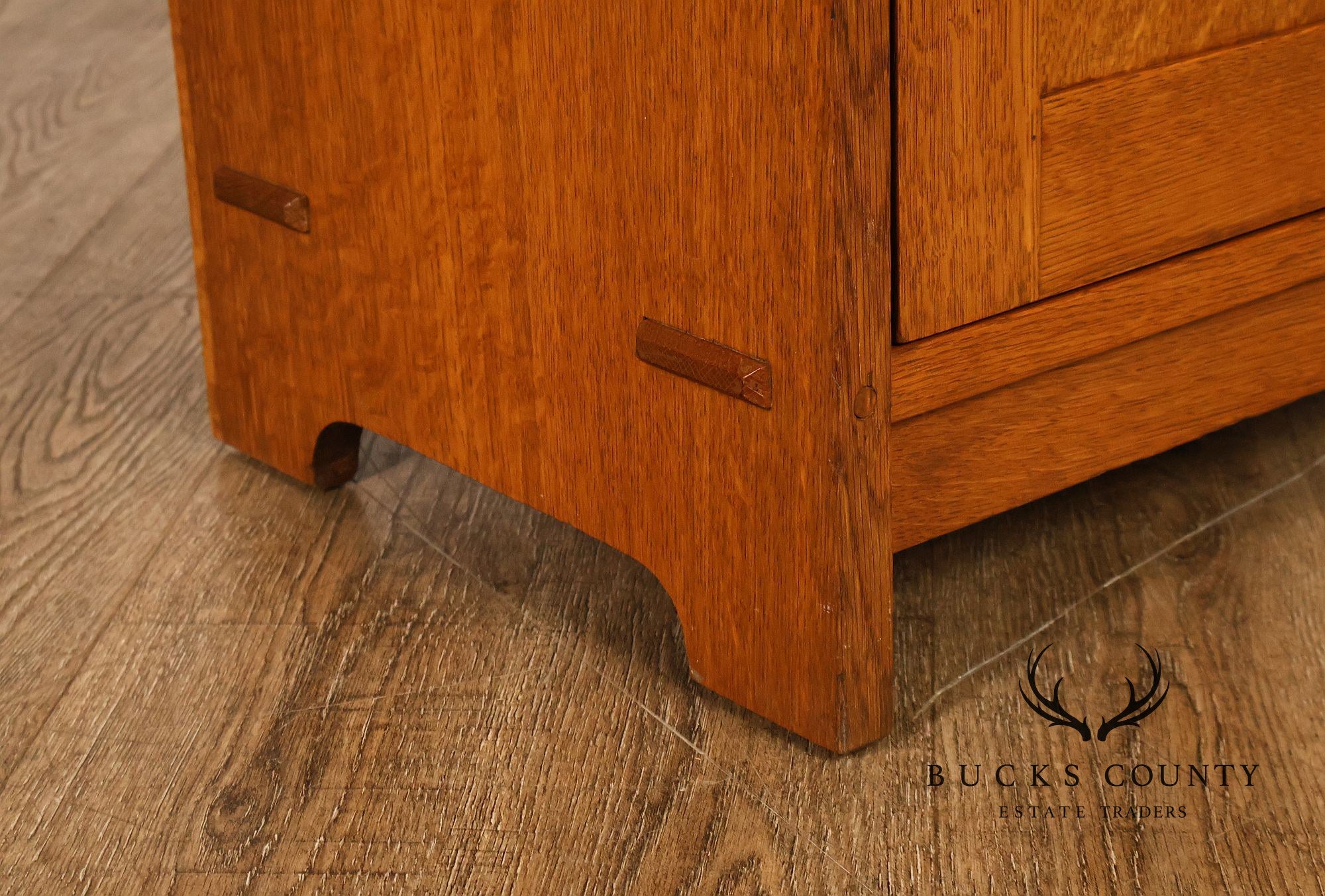 Antique Gustav Stickley No. 70 Mission Oak Music Cabinet