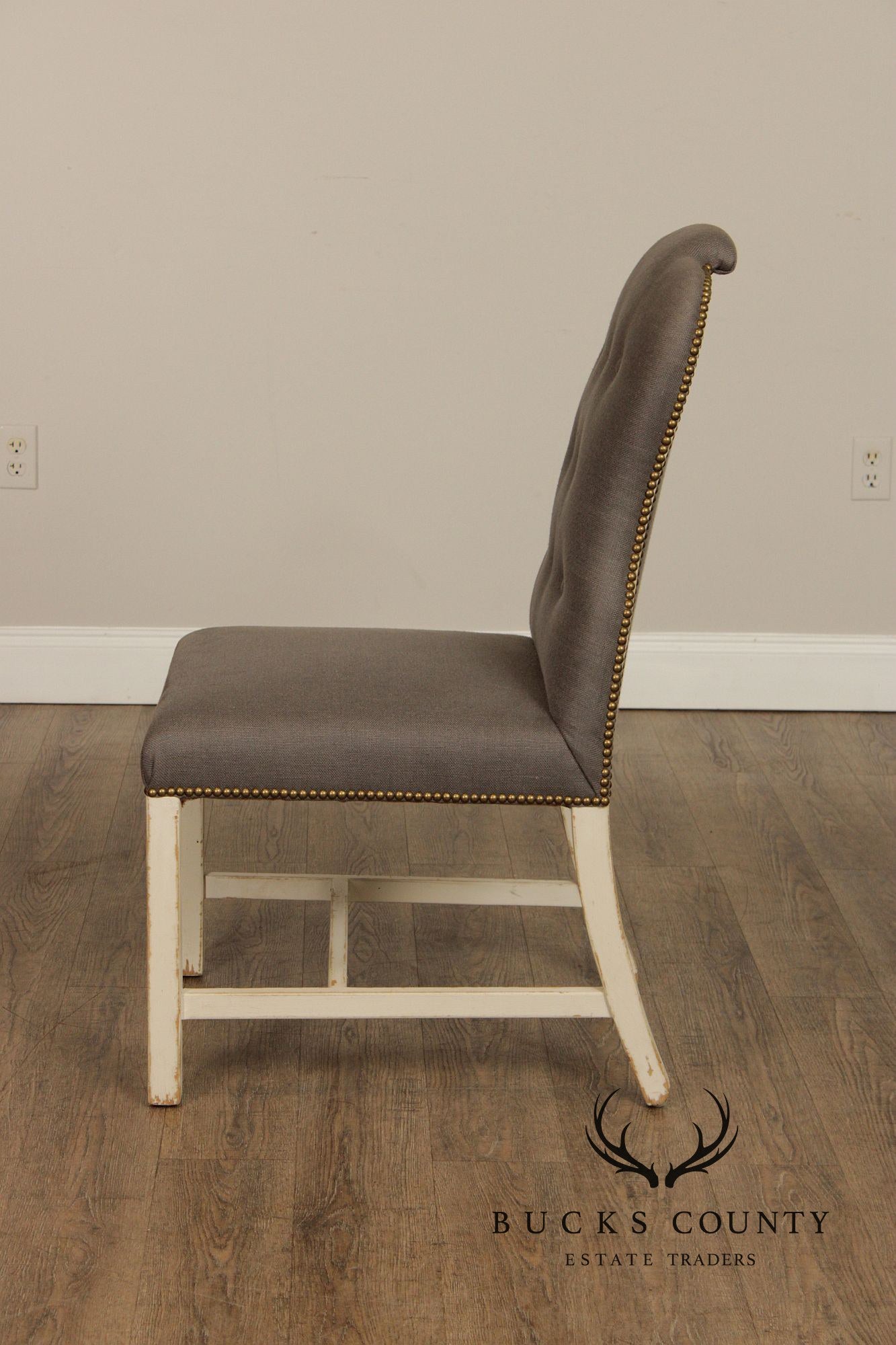 Bunny Williams Home Pair of George II Style 'Jack Chairs'