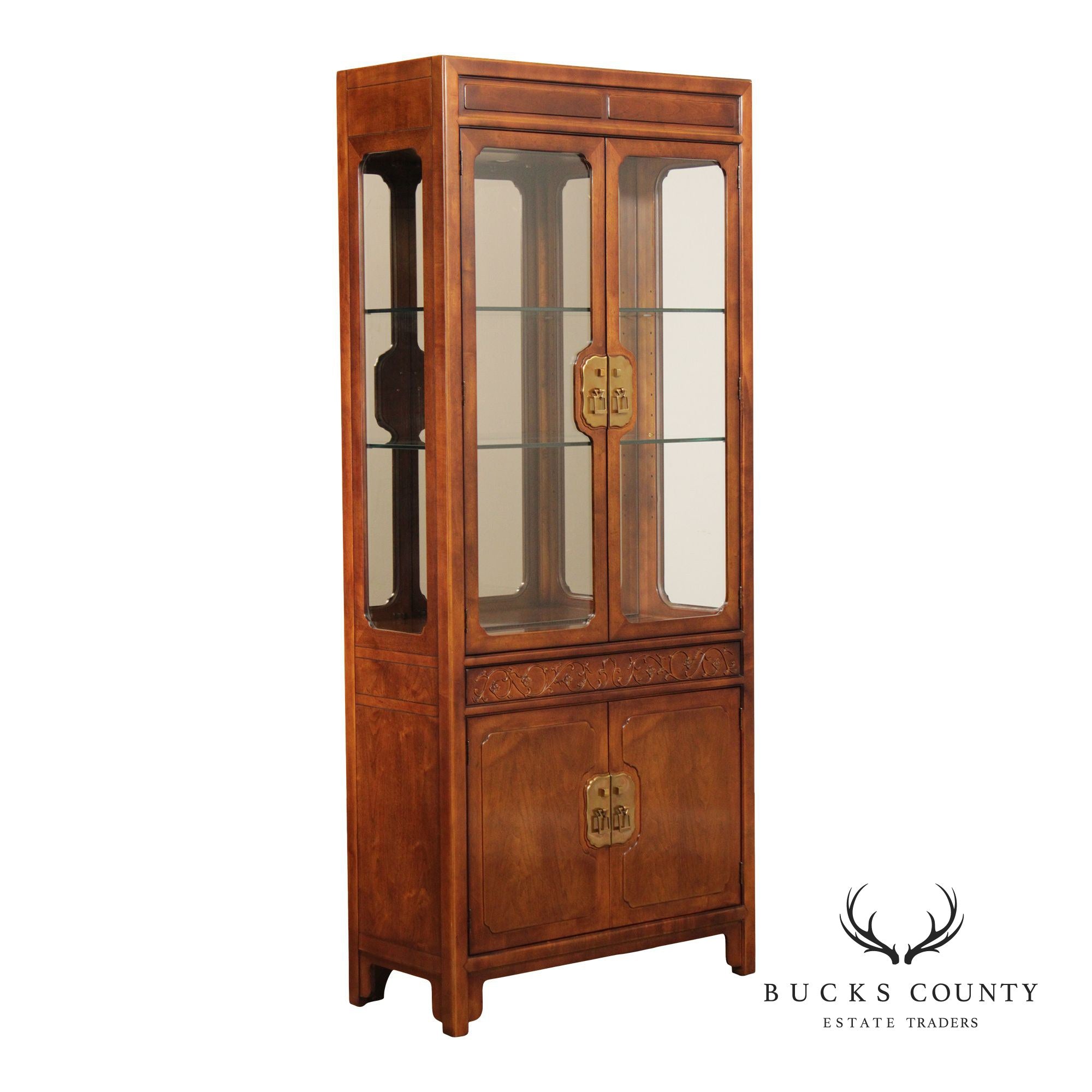 Henredon 'Folio 16' Asian Inspired Display Cabinet