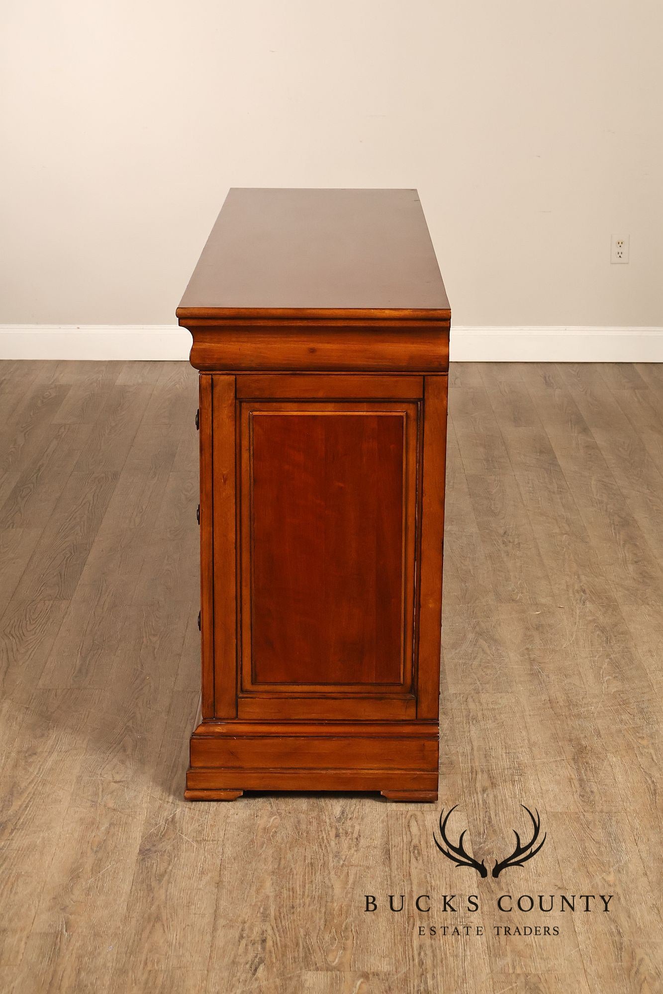 Ethan Allen 'Townhouse' Burlwood Double Dresser