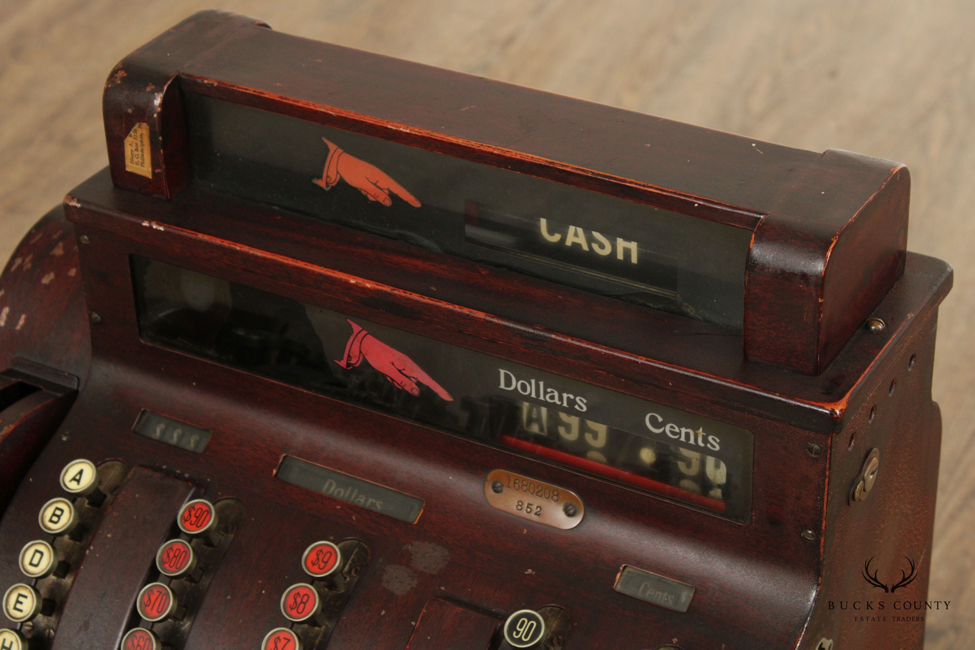 Vintage National Hand-Crank Cash Register