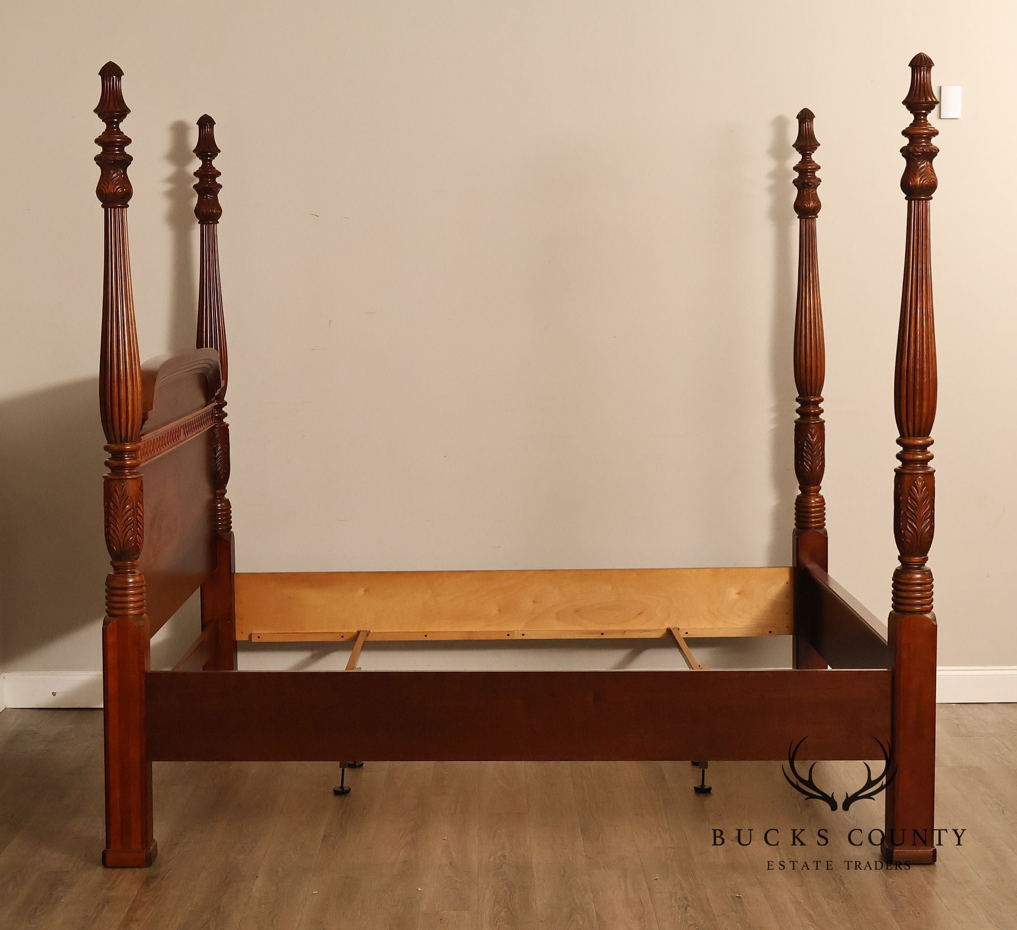 Pennsylvania House Carved Cherry King Poster Bed