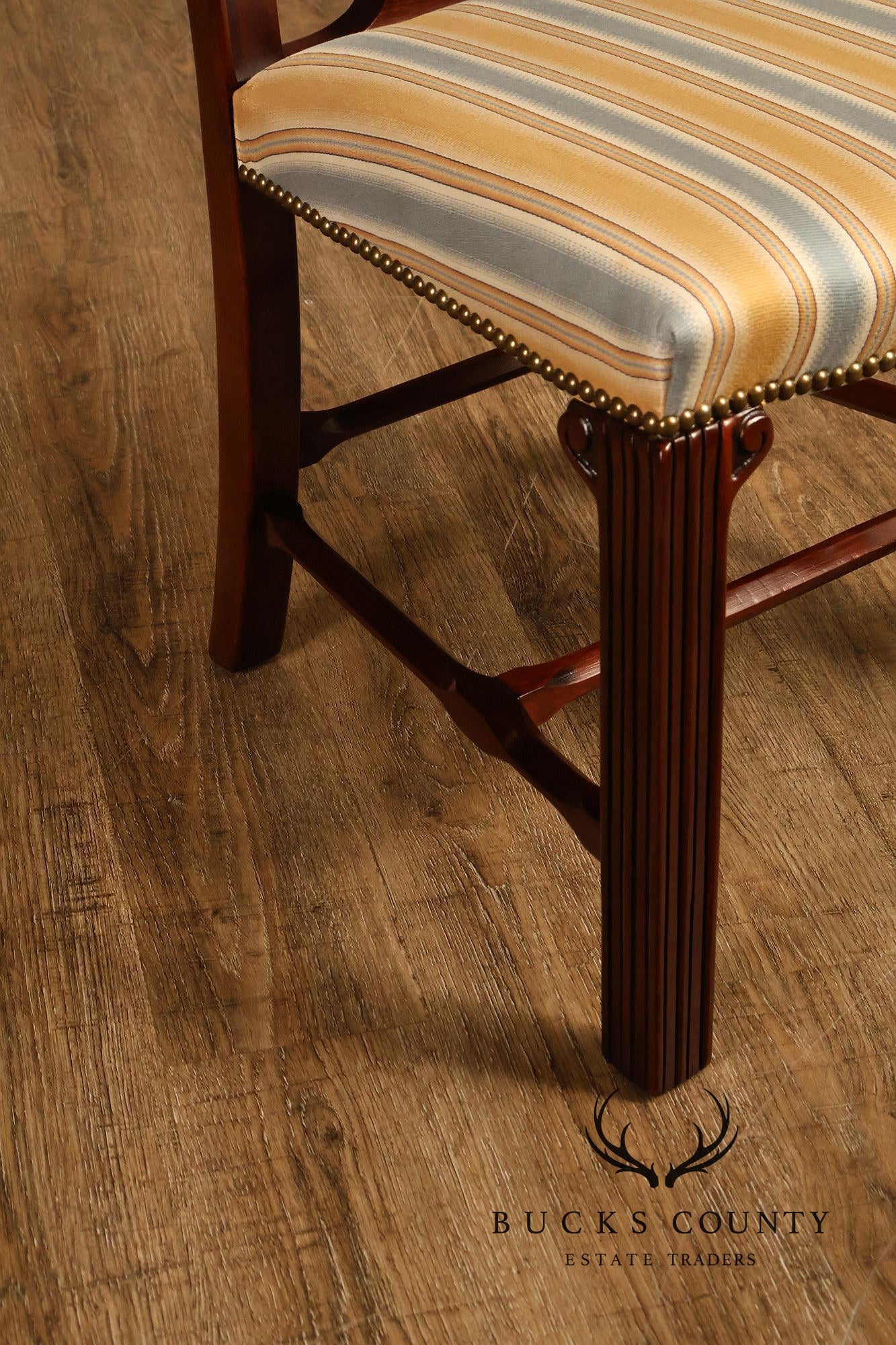 Chippendale Style Set of Eight Mahogany Dining Chairs