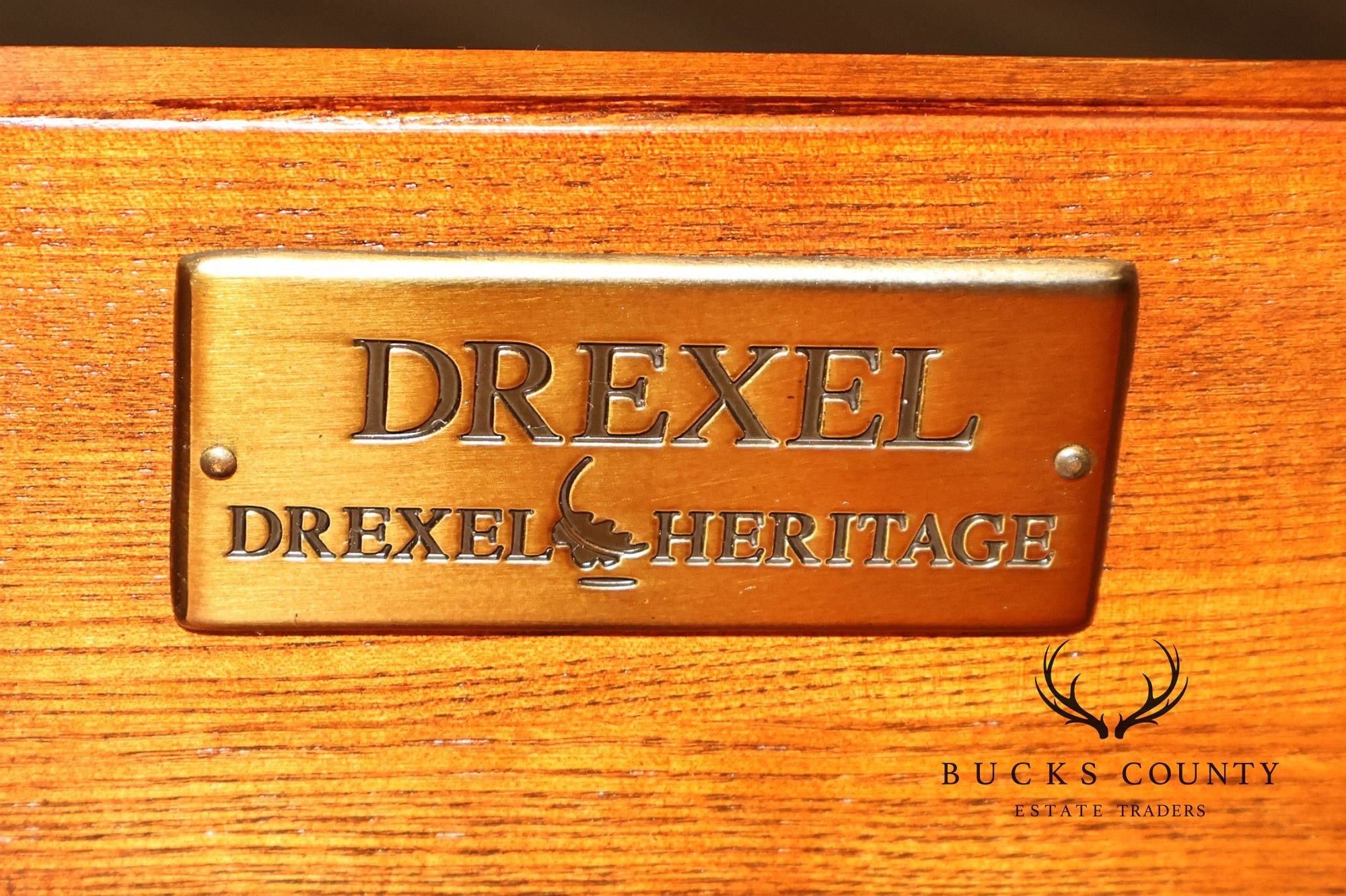 Drexel Heritage British Accents Curved Mahogany Dining Buffet Sideboard