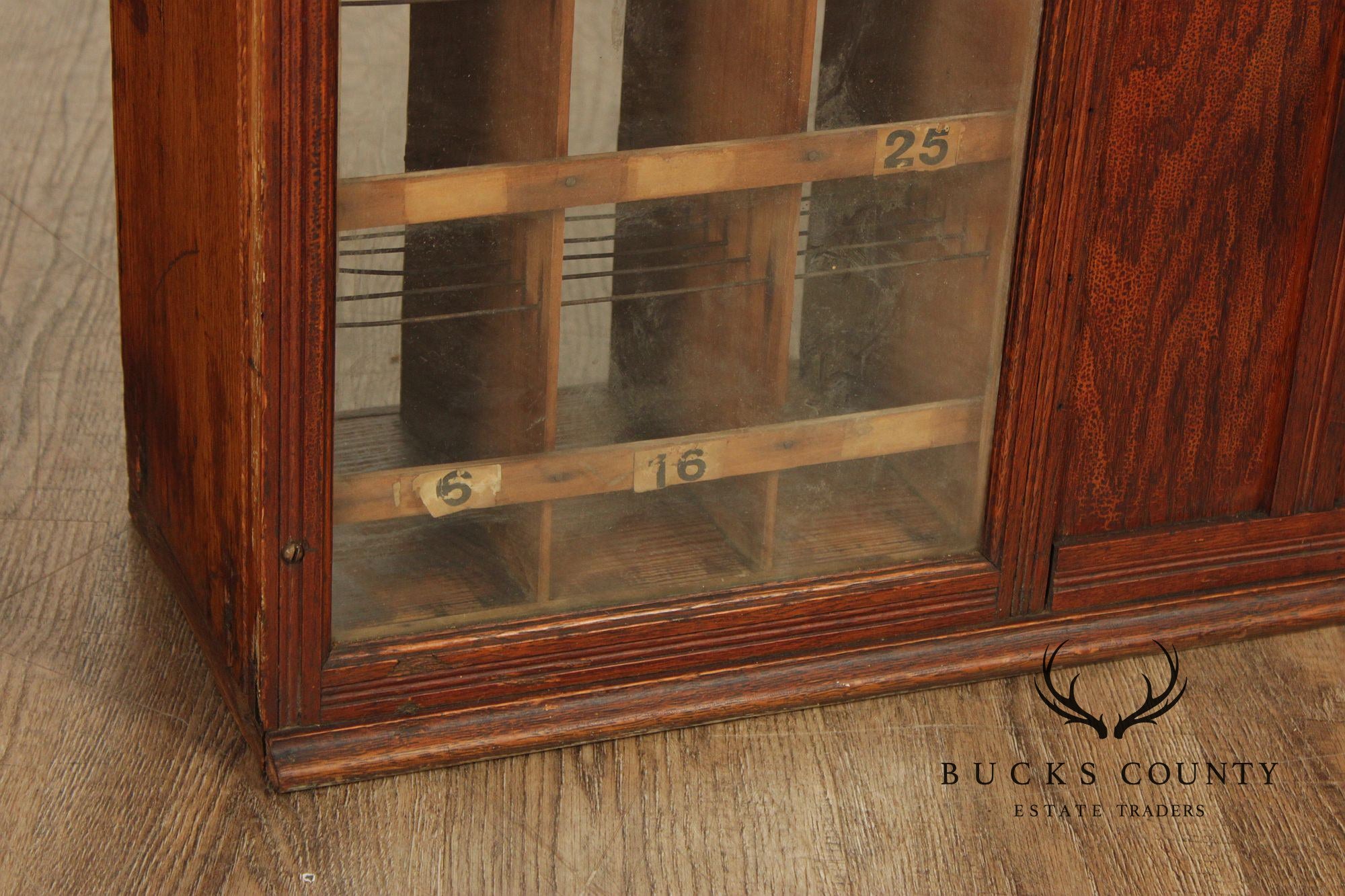 Antique Baltimore, MD Oak Post Office Mailbox Window