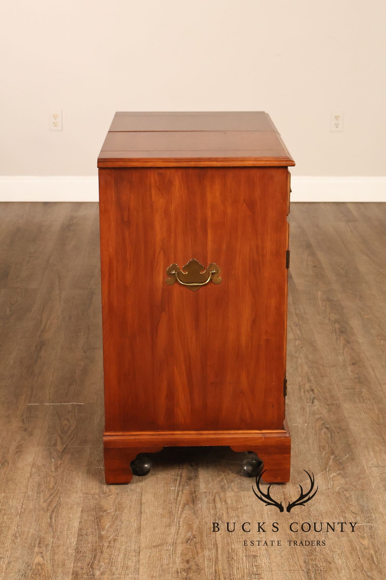 Henkel Harris Georgian Style Cherry Flip Top Server Cabinet