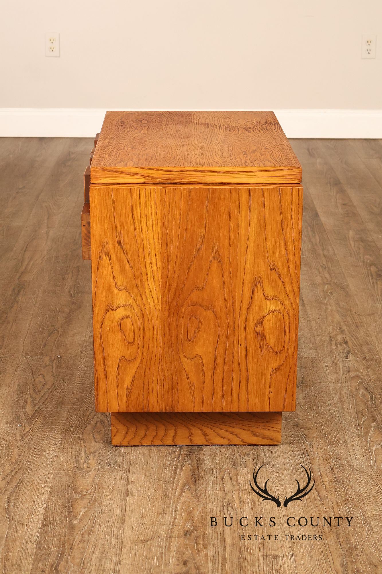 Lane Staccato Pair of Brutalist Nightstands