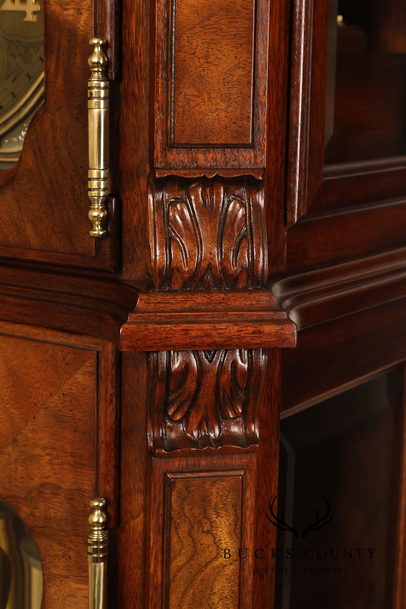 Sligh Mahogany Inlaid Grandfather Clock