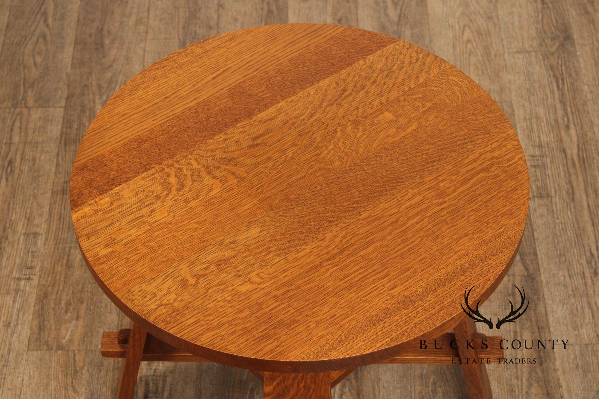 Stickley Mission Collection Oak Gus Tea Table