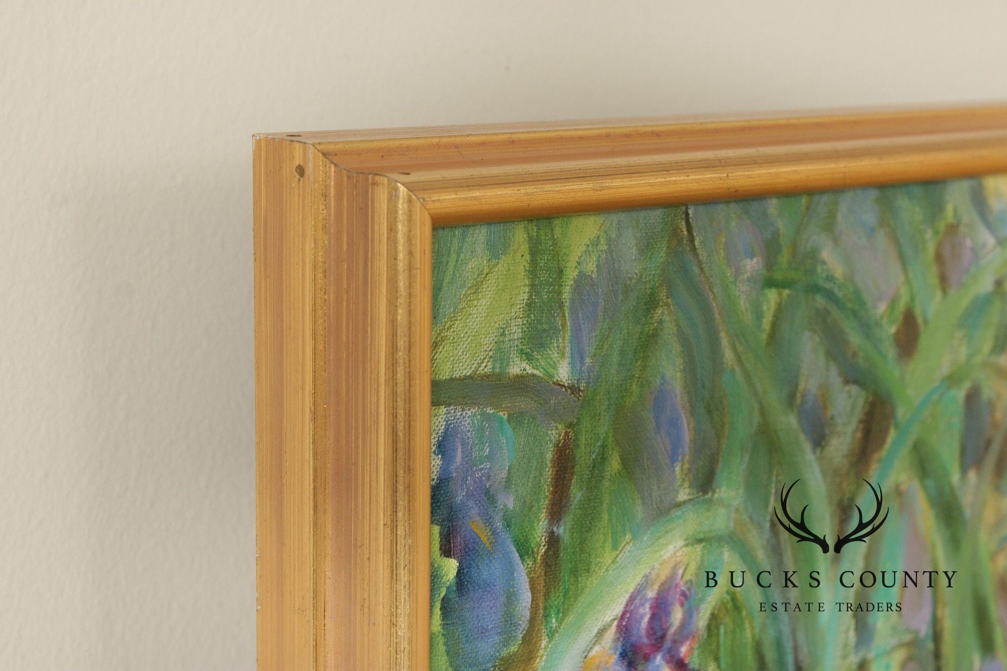 Walter Greer Oil Painting, 'Pond with Galinule'