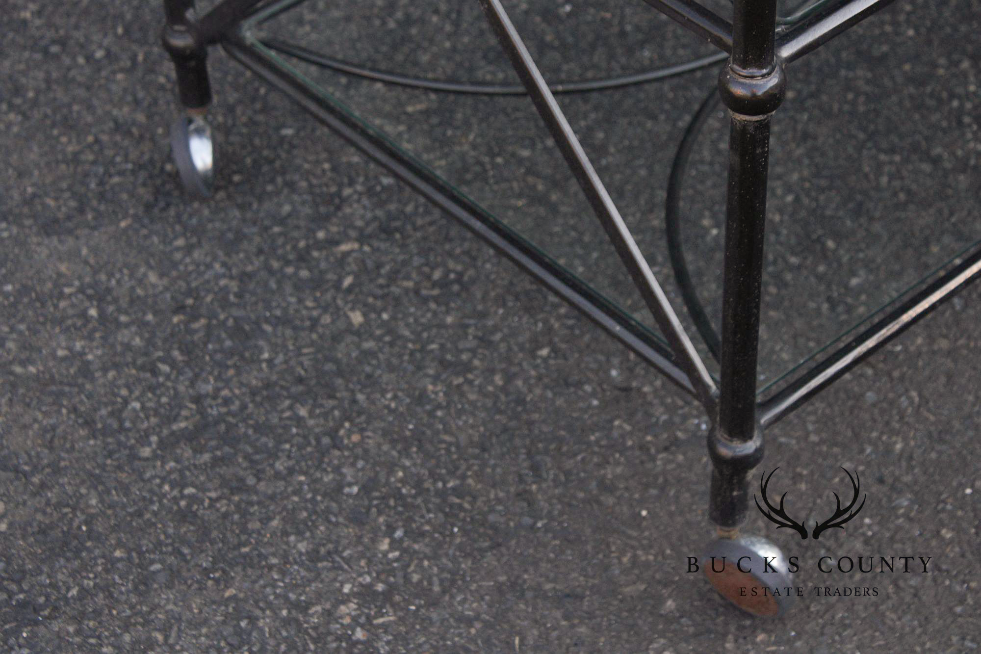 Woodard Delphi Three-Tier Patio Serving Bar Cart