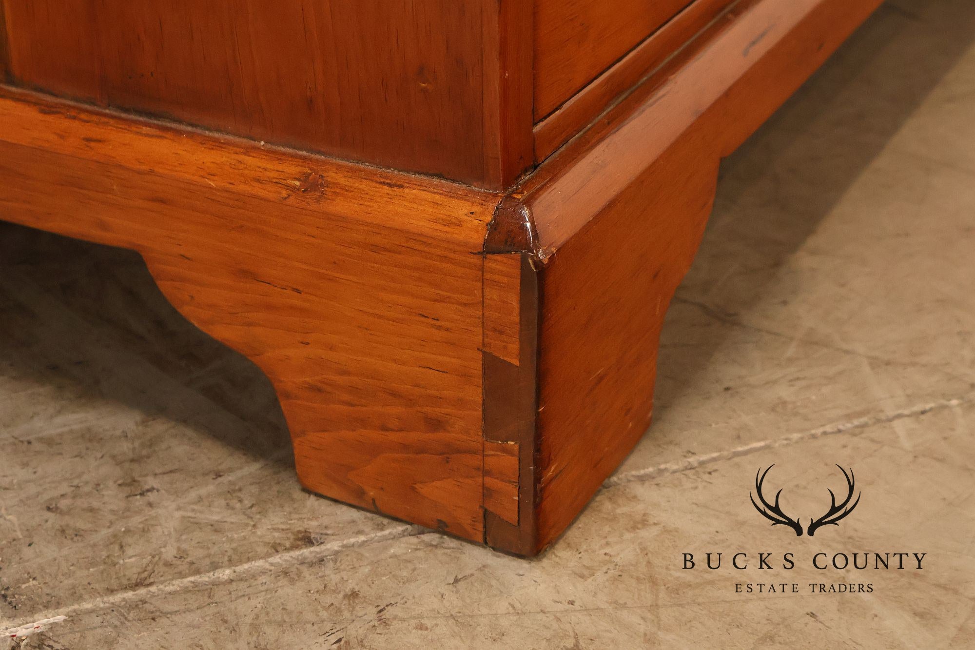 Antique Cottage Pine Chest Of Drawers