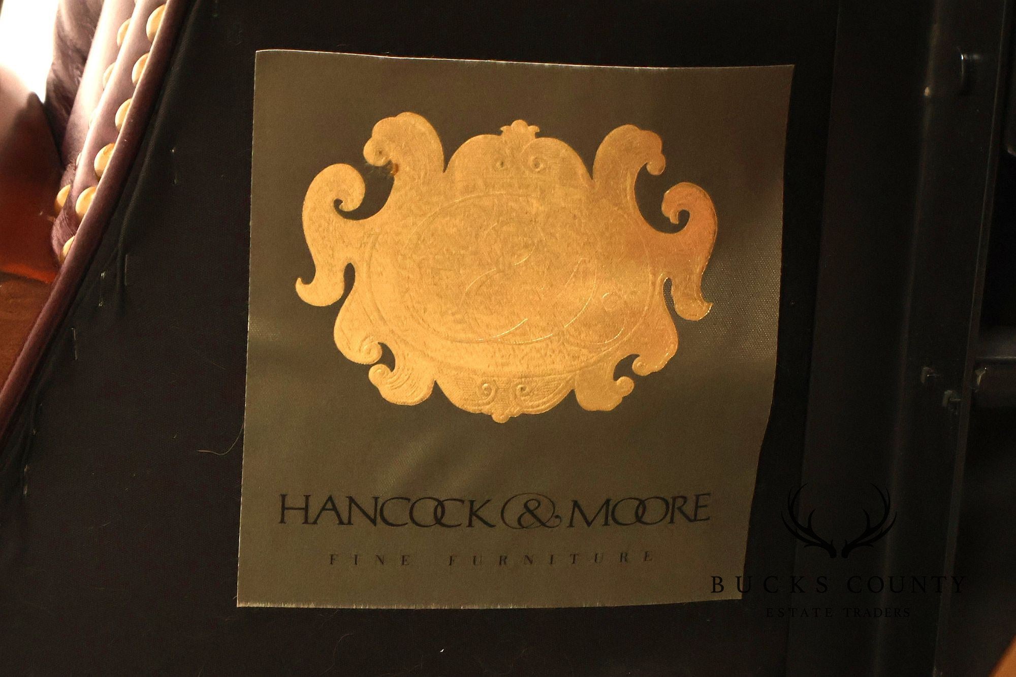 Hancock & Moore Vintage Burgundy Leather Executive Office Chair