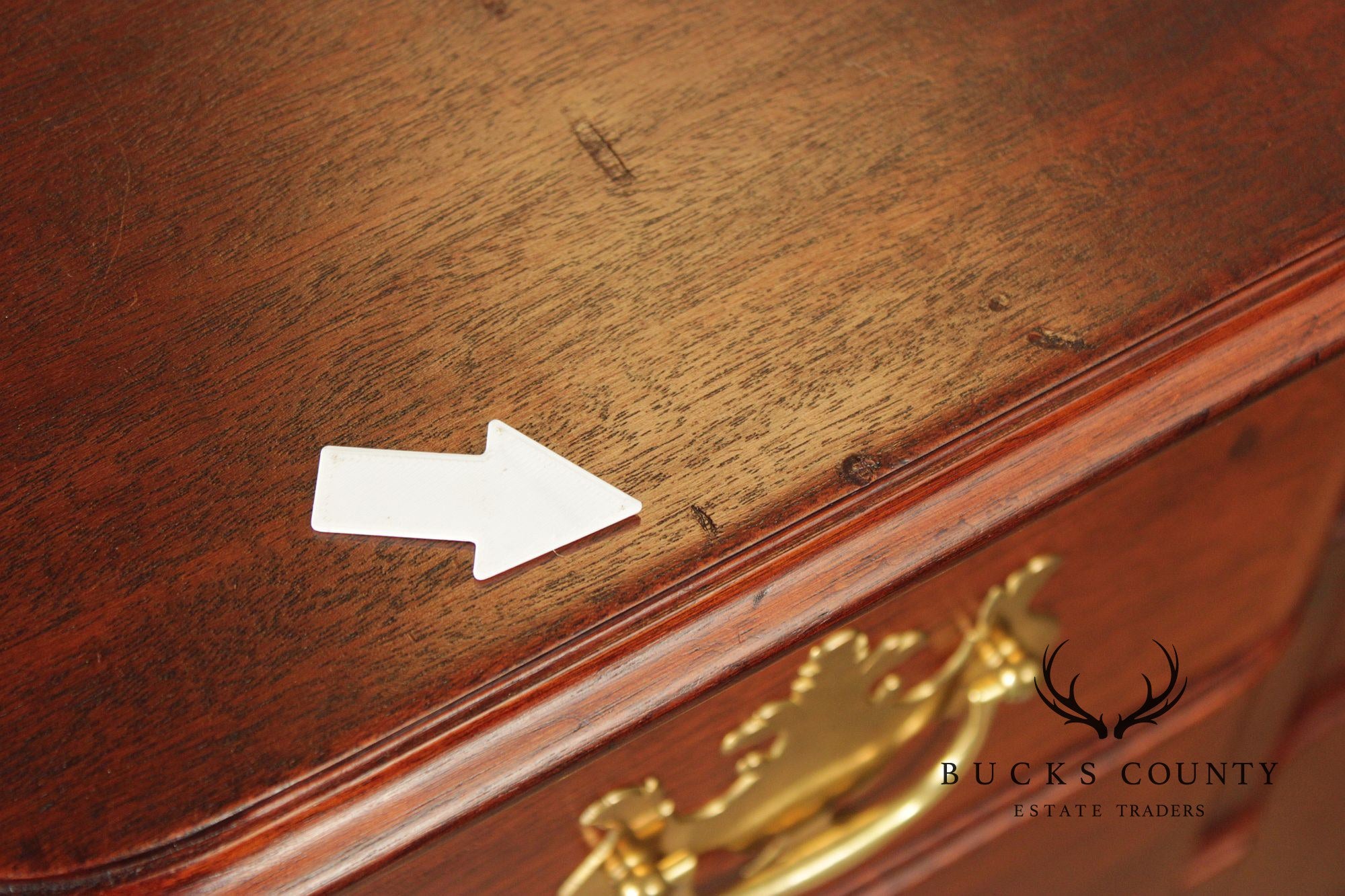 Kindel Chippendale Style Mahogany Blockfront Chest