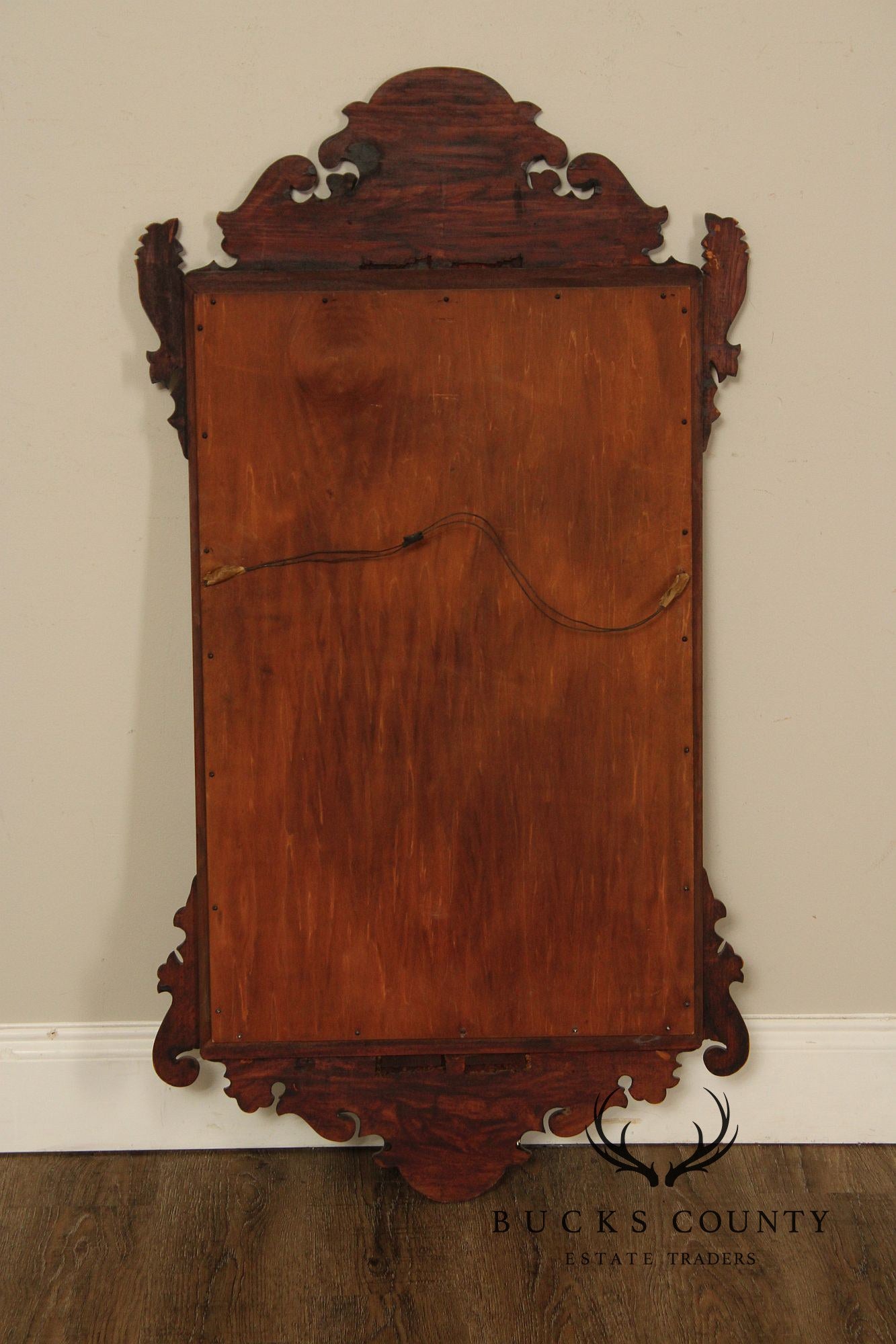 Chippendale Style Custom Quality Mahogany Wall Mirror